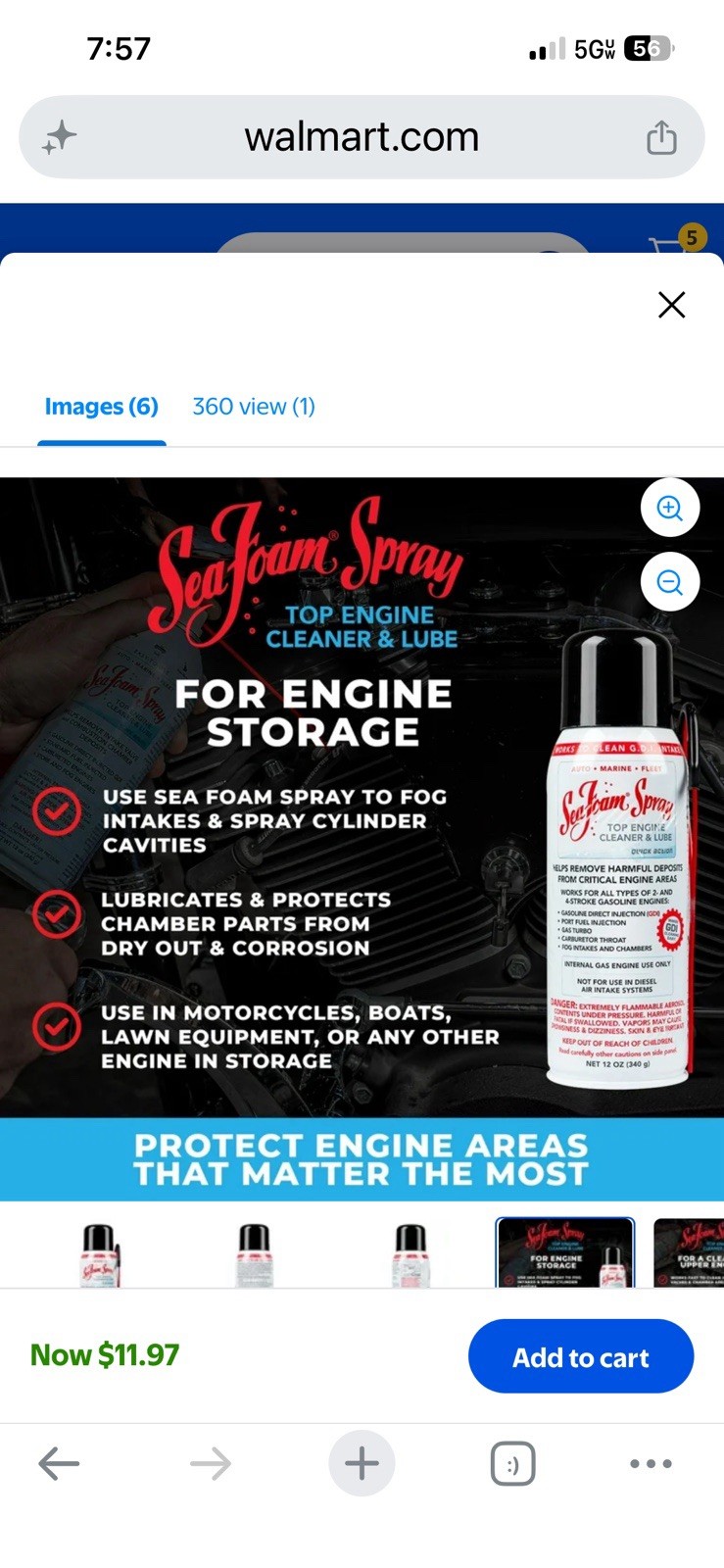 Sea Foam SS14 Cleaner and Lube – 12oz.