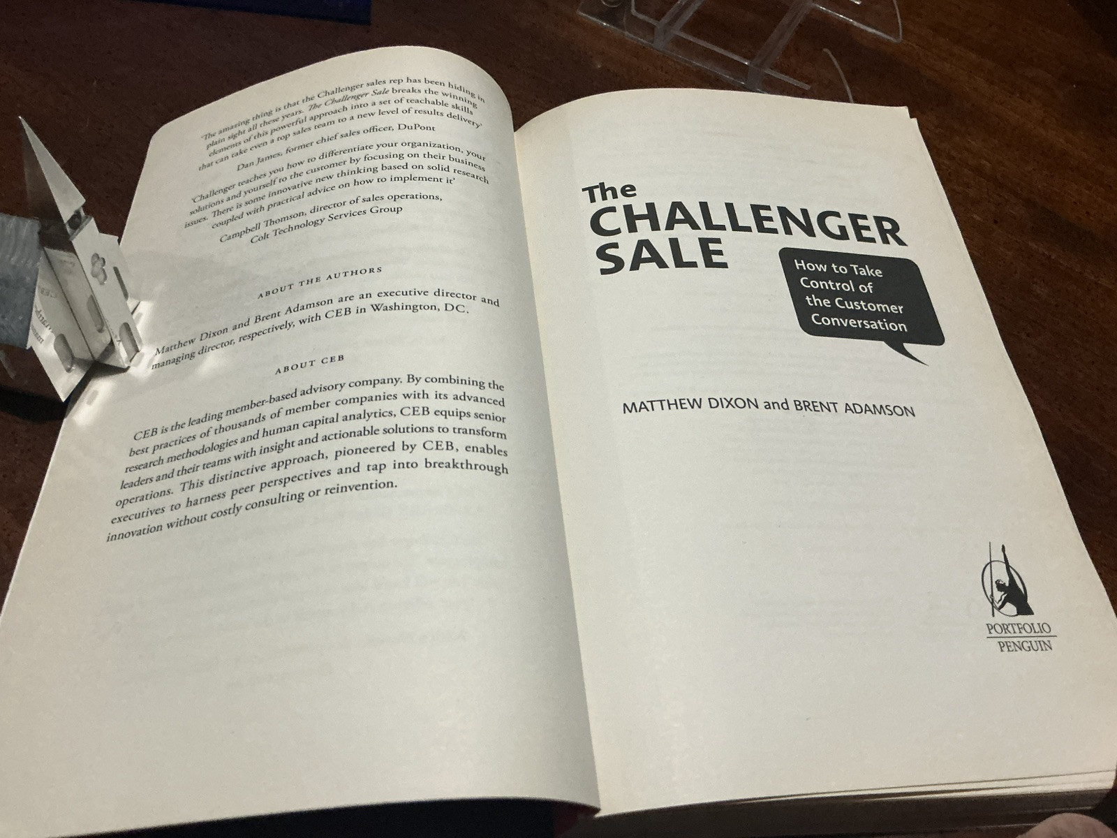 The Challenger Sale by Brent Adamson , Matthew Dixon , 2013, Paperback