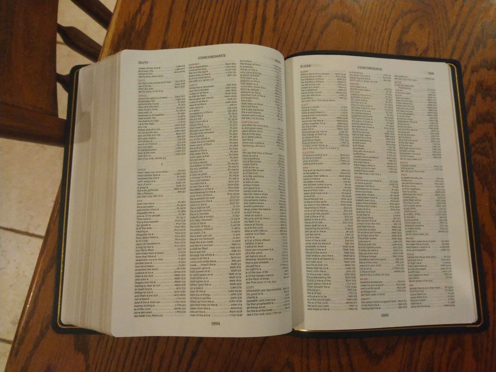 Kjv Thompson Chain-Reference Bible LARGE PRINT ~ Retail $189.99~ Cowhide Leather