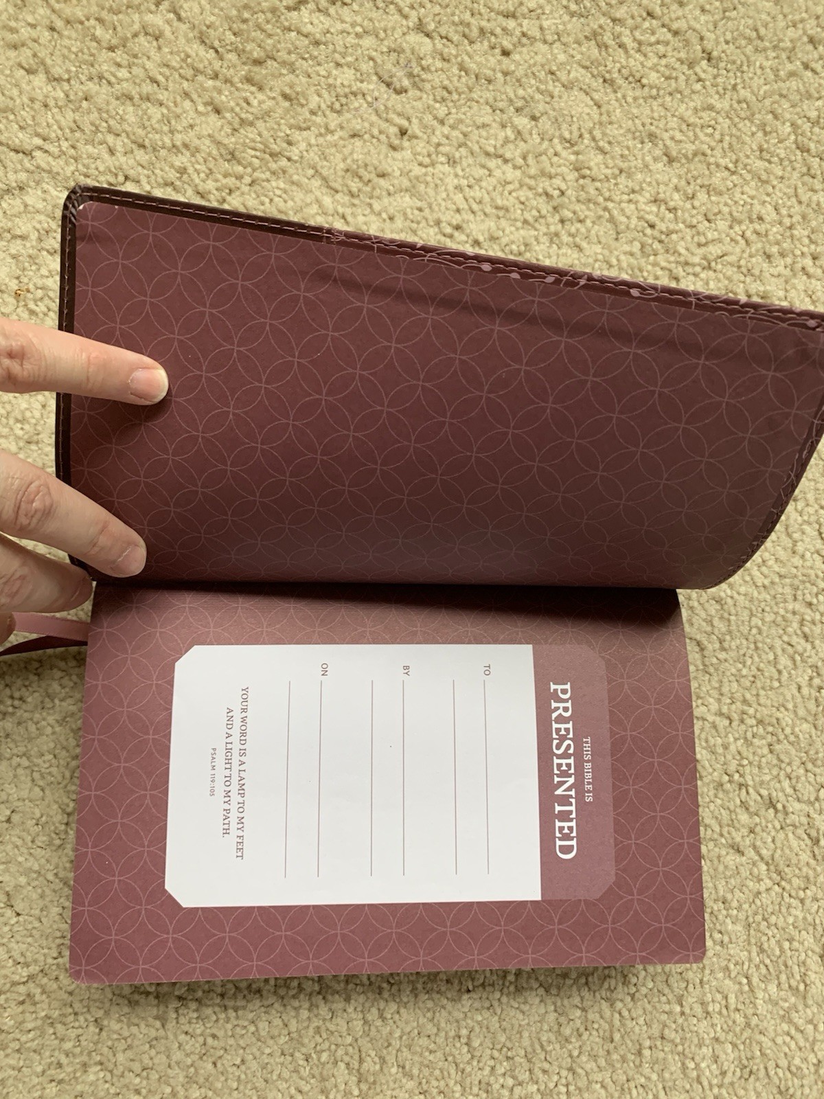 1989 NRSV Thinline Reference Bible LeatherSoft Pink OOP New Revised Standard