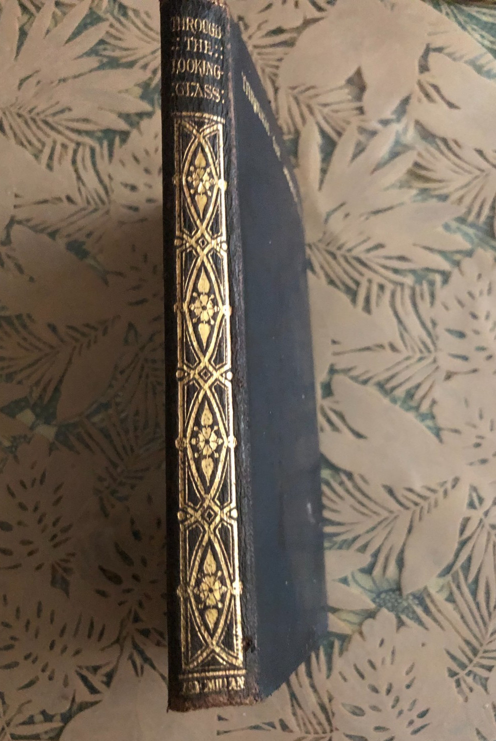 Vintage Through the Looking Glass Lewis Carroll – MacMillan – Leather Bound
