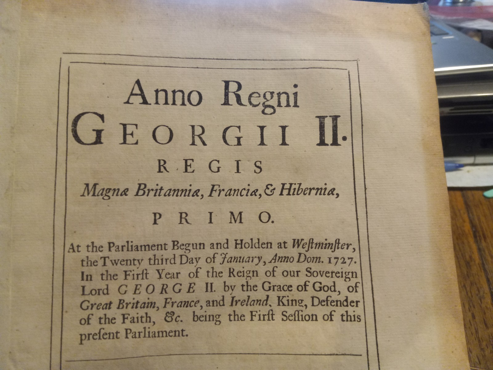 1728 KING GEORGE II PARLIAMENT ACT ON SCOTTISH ESTATE FORFEITURE 4 PAGE DOCUMENT