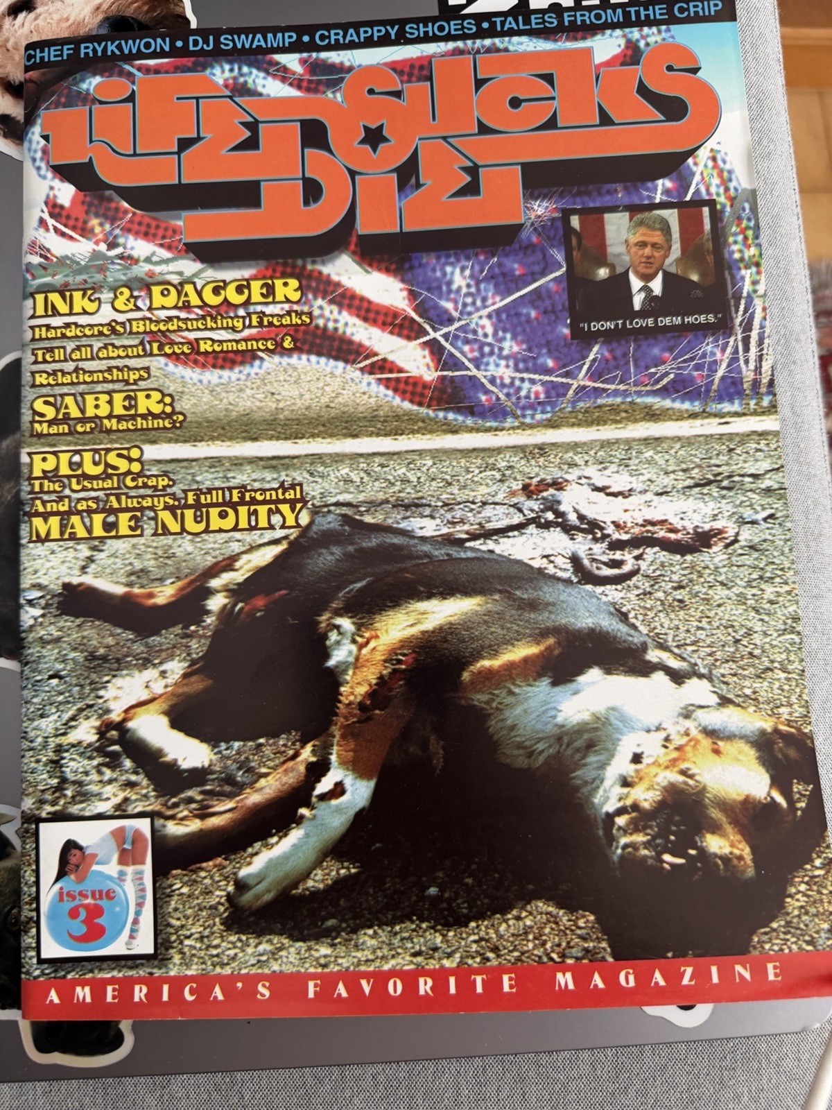 LIFE SUCKS DIE. VERY RARE Issue 3 1999 Vintage Graffiti Magazine. VG+