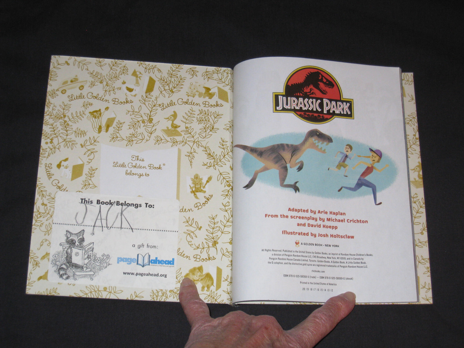 Little Golden Book Jurassic Park