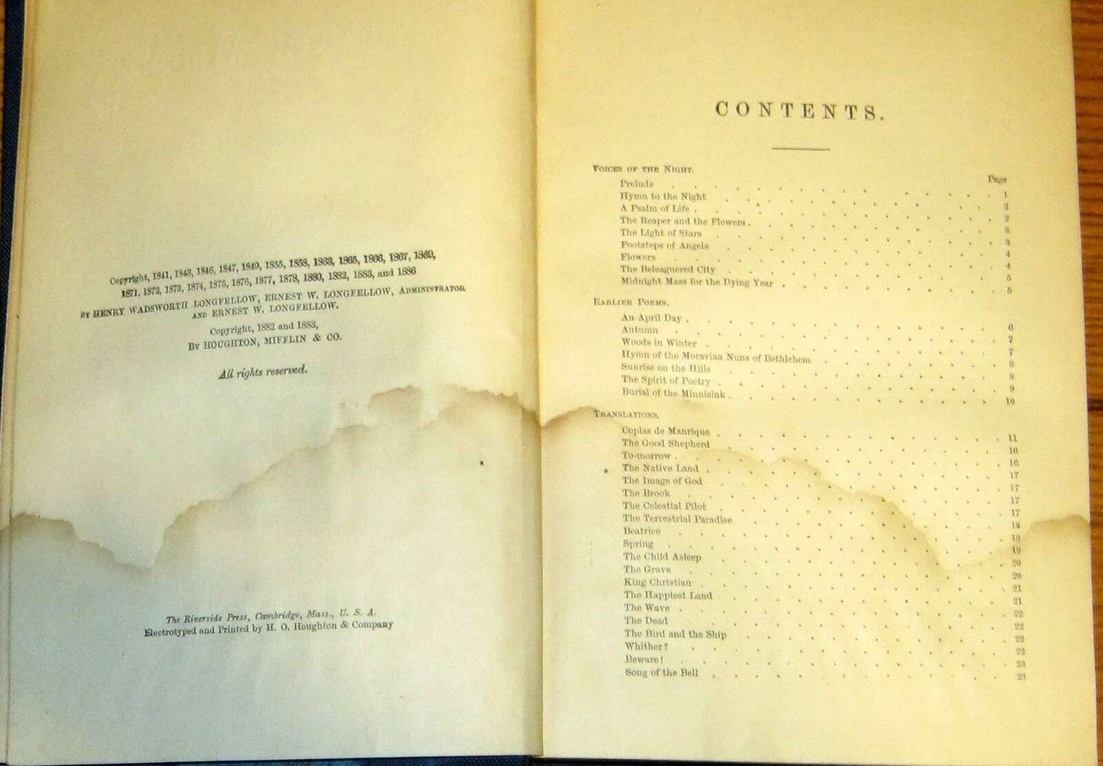 Longfellow’s Poems Household Edition of The Poets 1886 Hardcover 496 pages