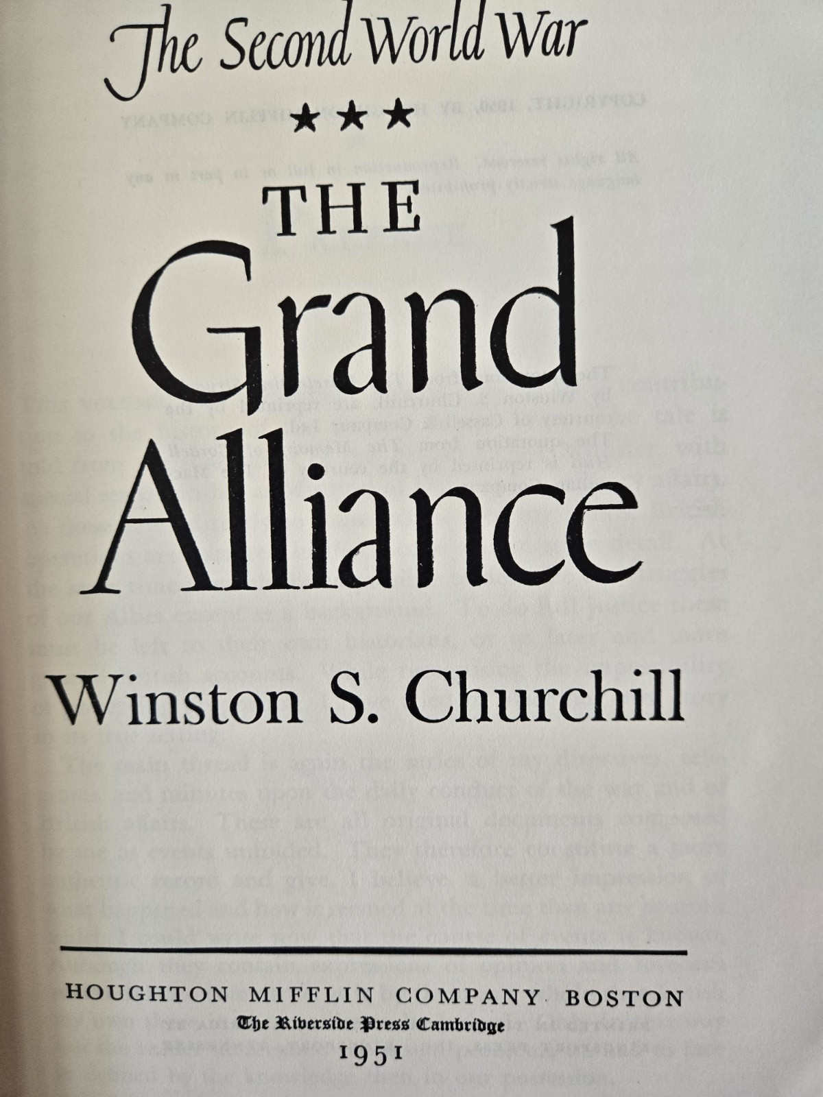 The Second World War by Winston Churchill, complete 6 Vol. hardcover set w/ DJ’s