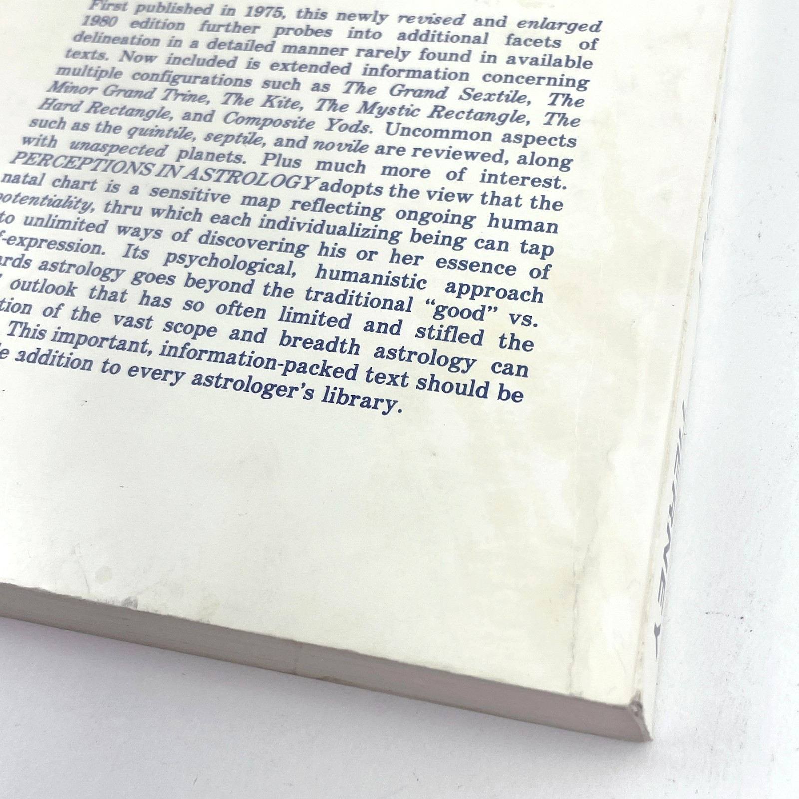 Perceptions in Astrology by Bil Tierney 1980 First 1st Edition Softcover