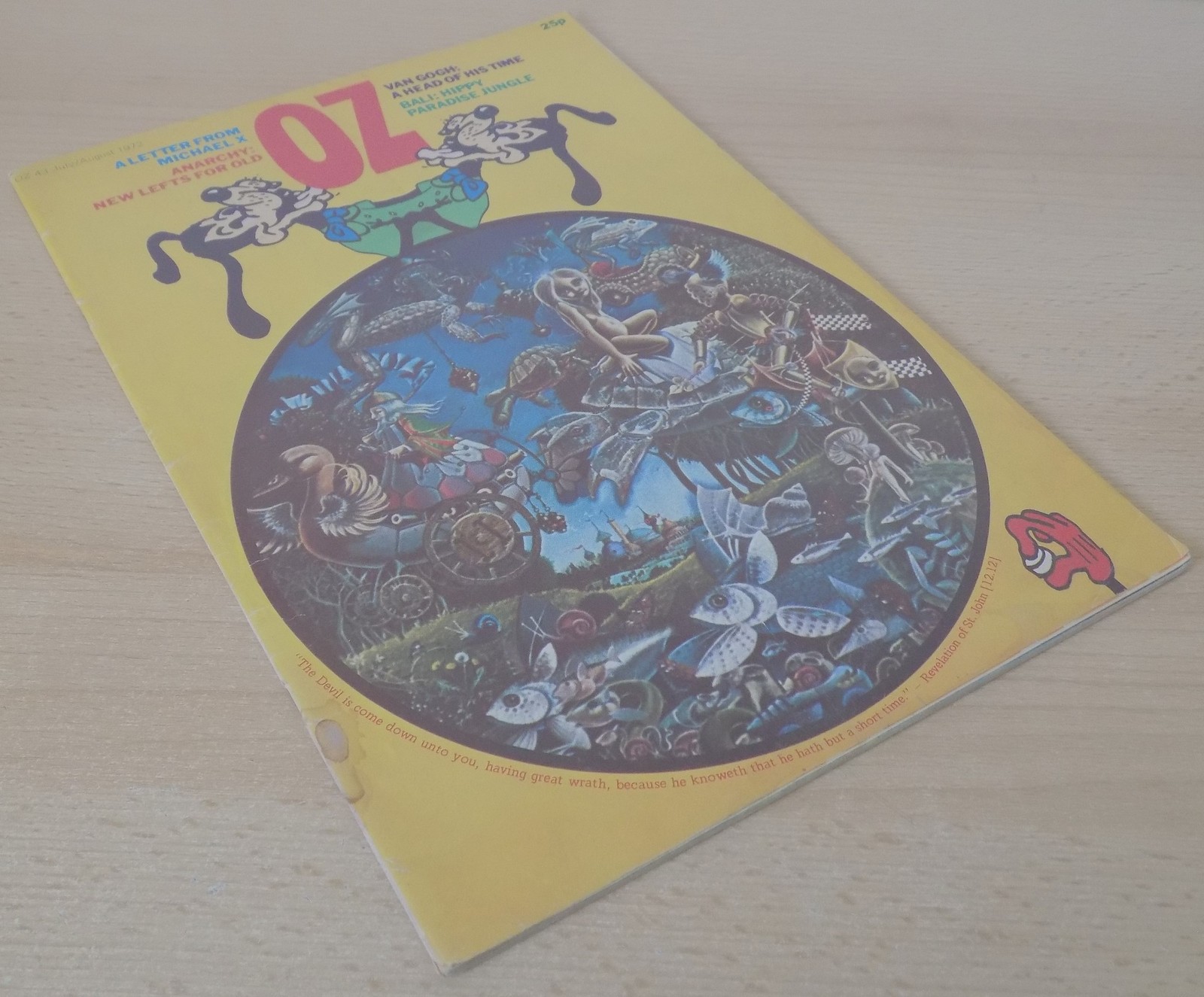 OZ Magazine No 43.July/August 1972 Bali:Hippy Paradise,Van Gough,Bowie,Lou Reed.