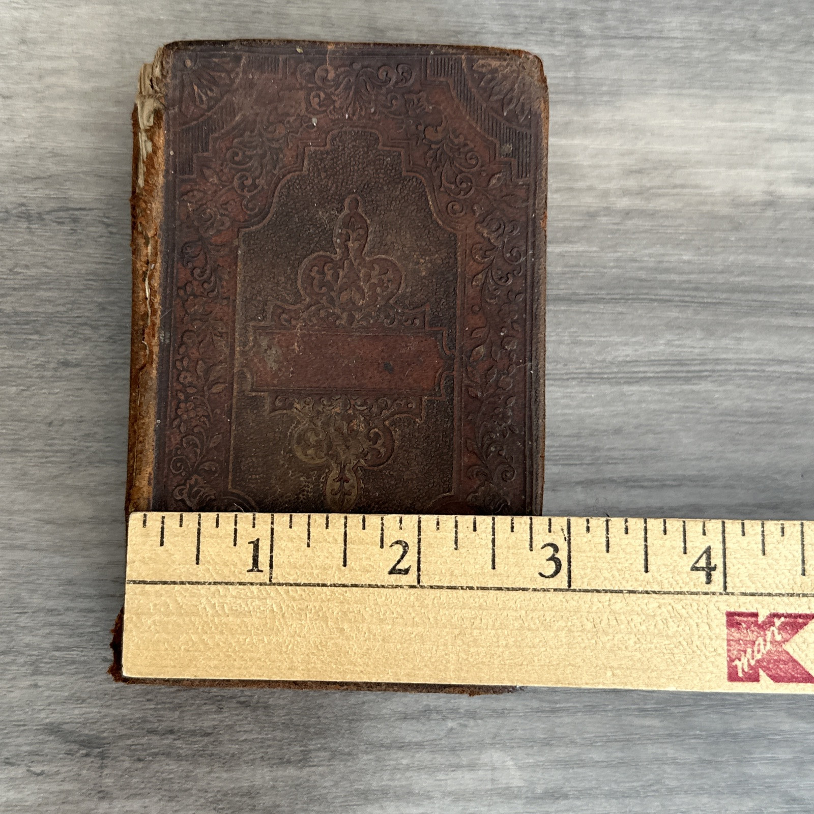 1854 Antique New Testament Pocket Bible American Bible Society Rare Collectible