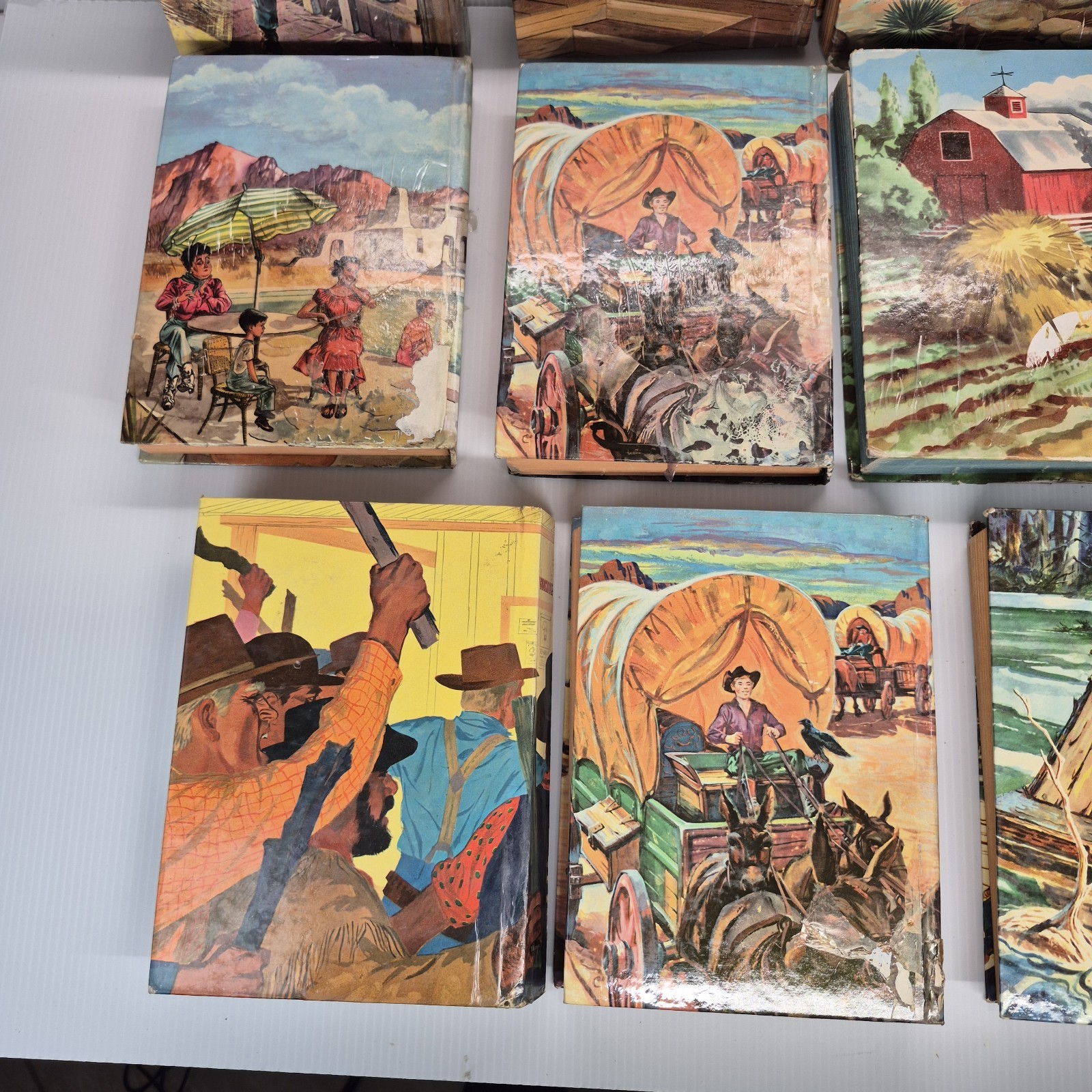 vintage Whitman publishing hardcover books featuring Western TV show Lot Of 11