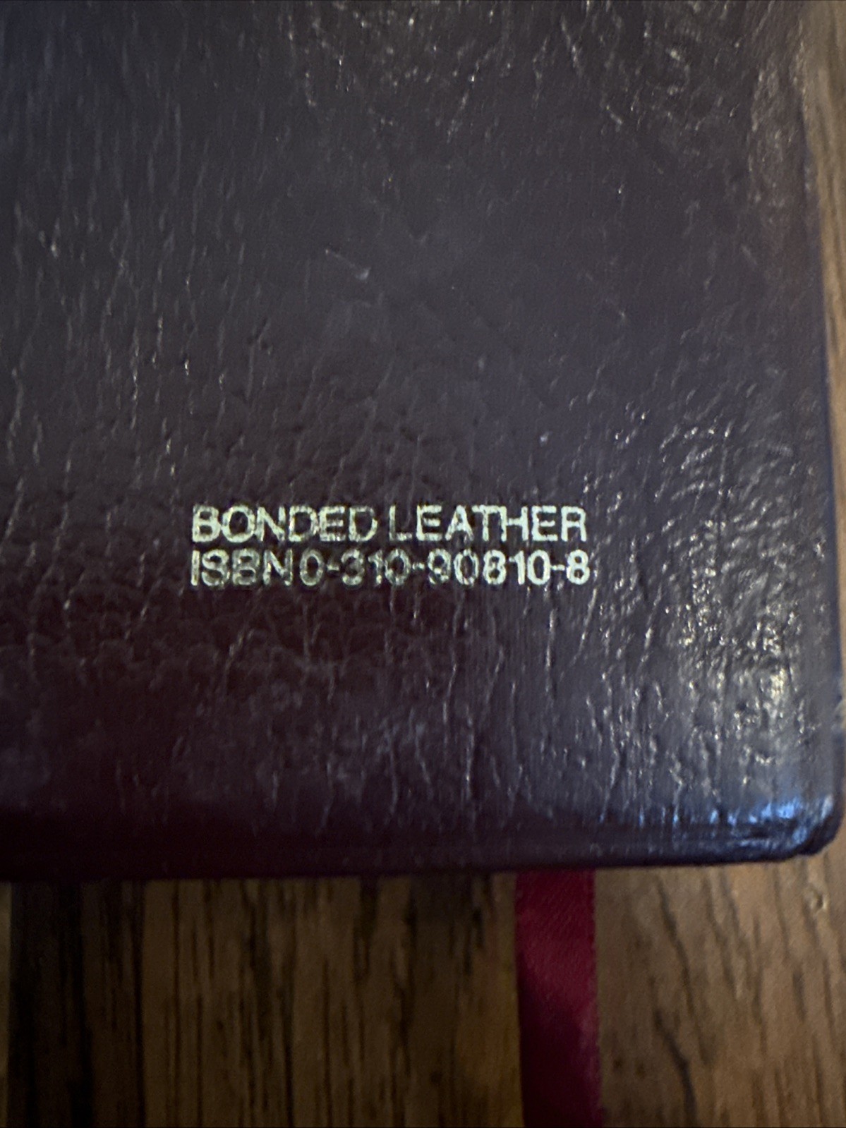 NIV Compact Reference Bible 1988 Burgundy Bonded Leather Snap-Flap
