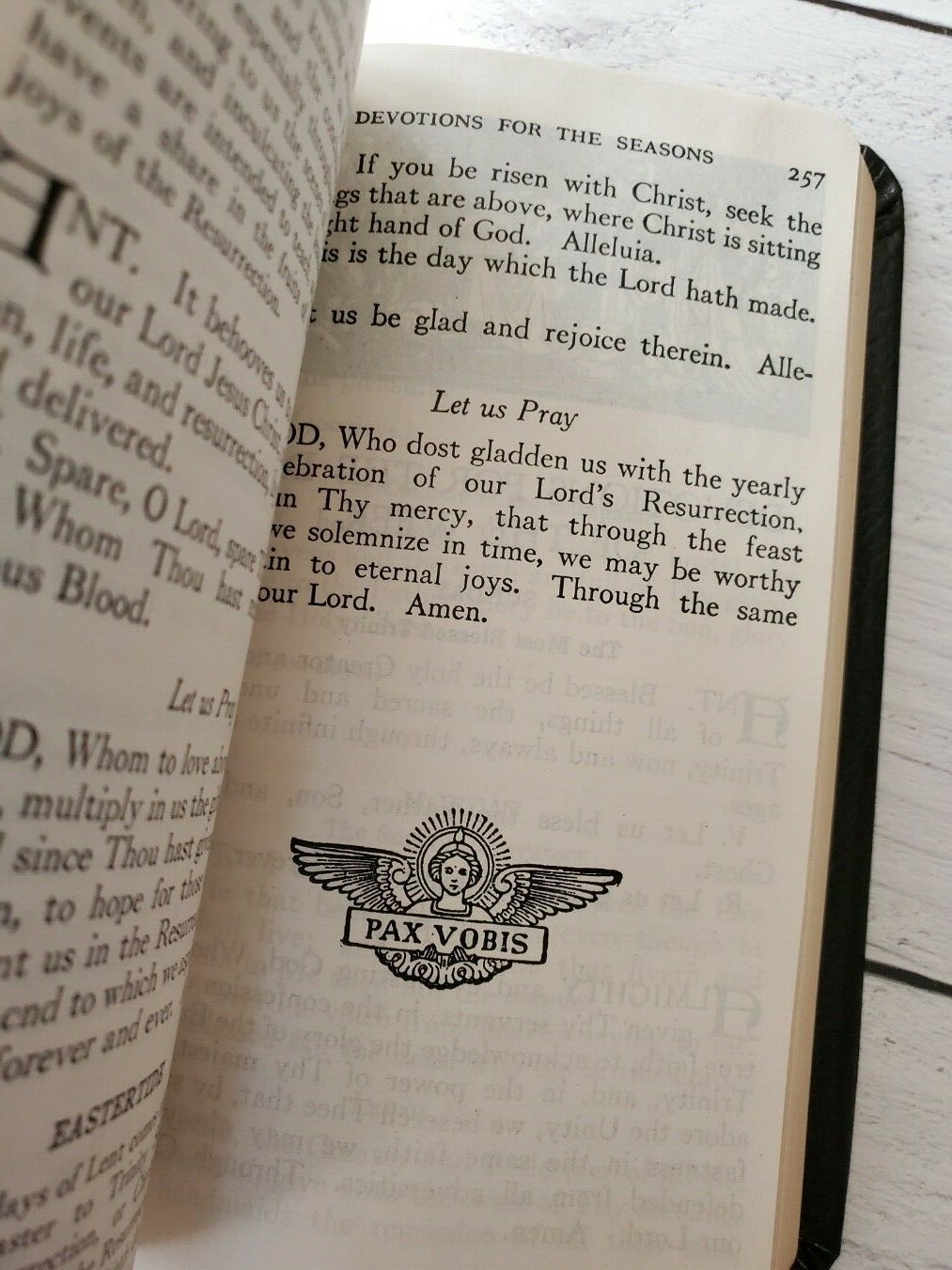 Traditional Catholic Blessed Be God Prayer Book Leather Bound Gold Edges