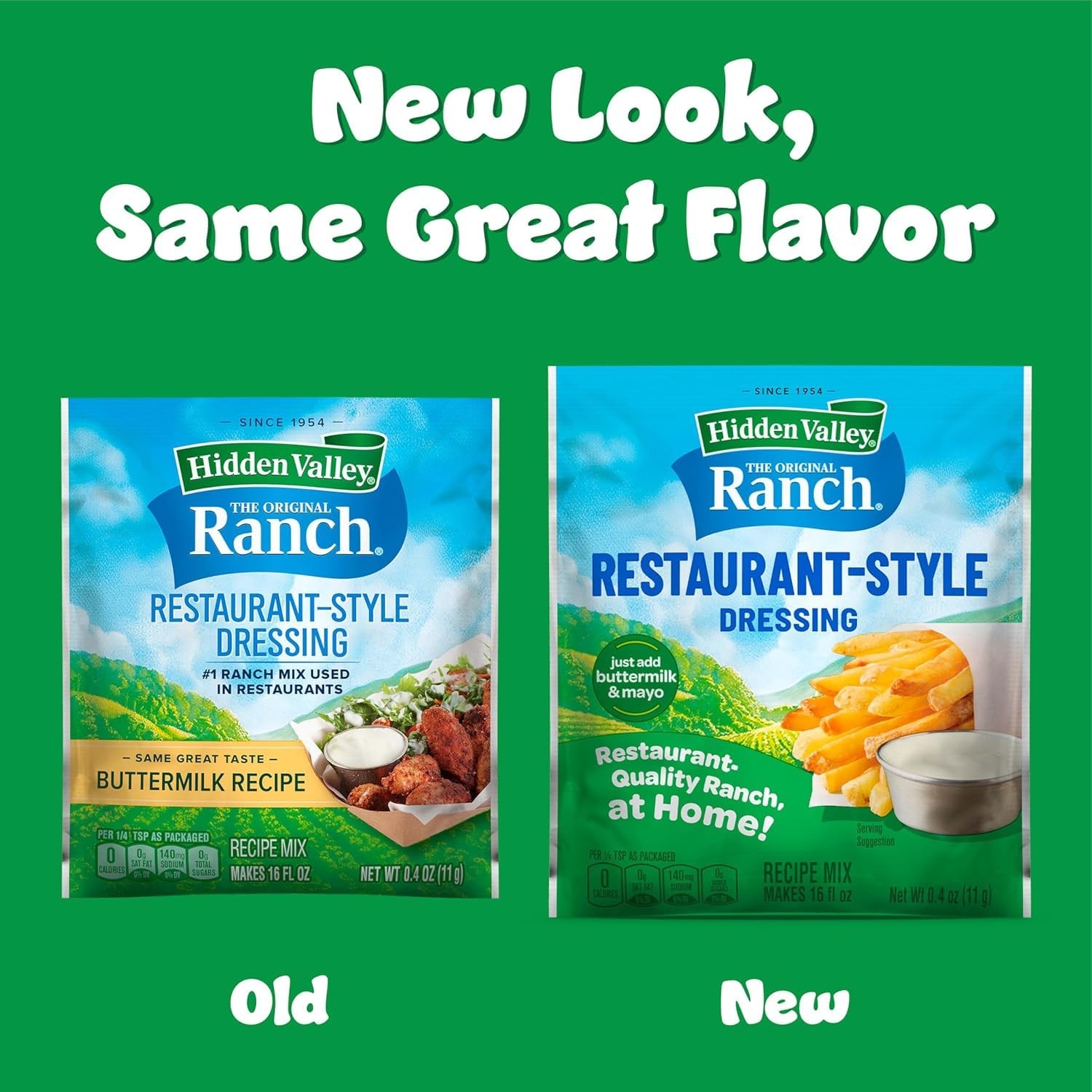 Hidden Valley Original Ranch Buttermilk Recipe 6 x 0.40 oz (2.4 total)