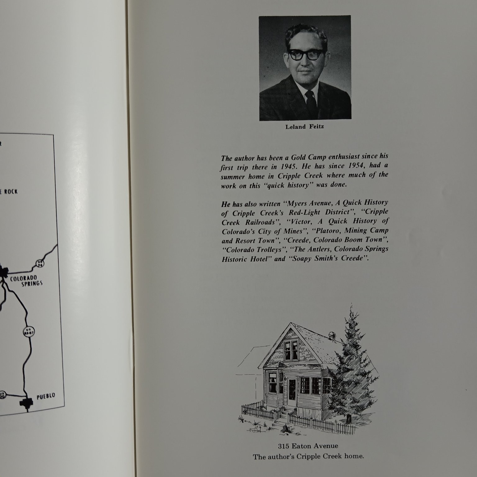 Cripple Creek! Colorado World’s Greatest Gold Camp Booklet Leland Feitz 58 Pages
