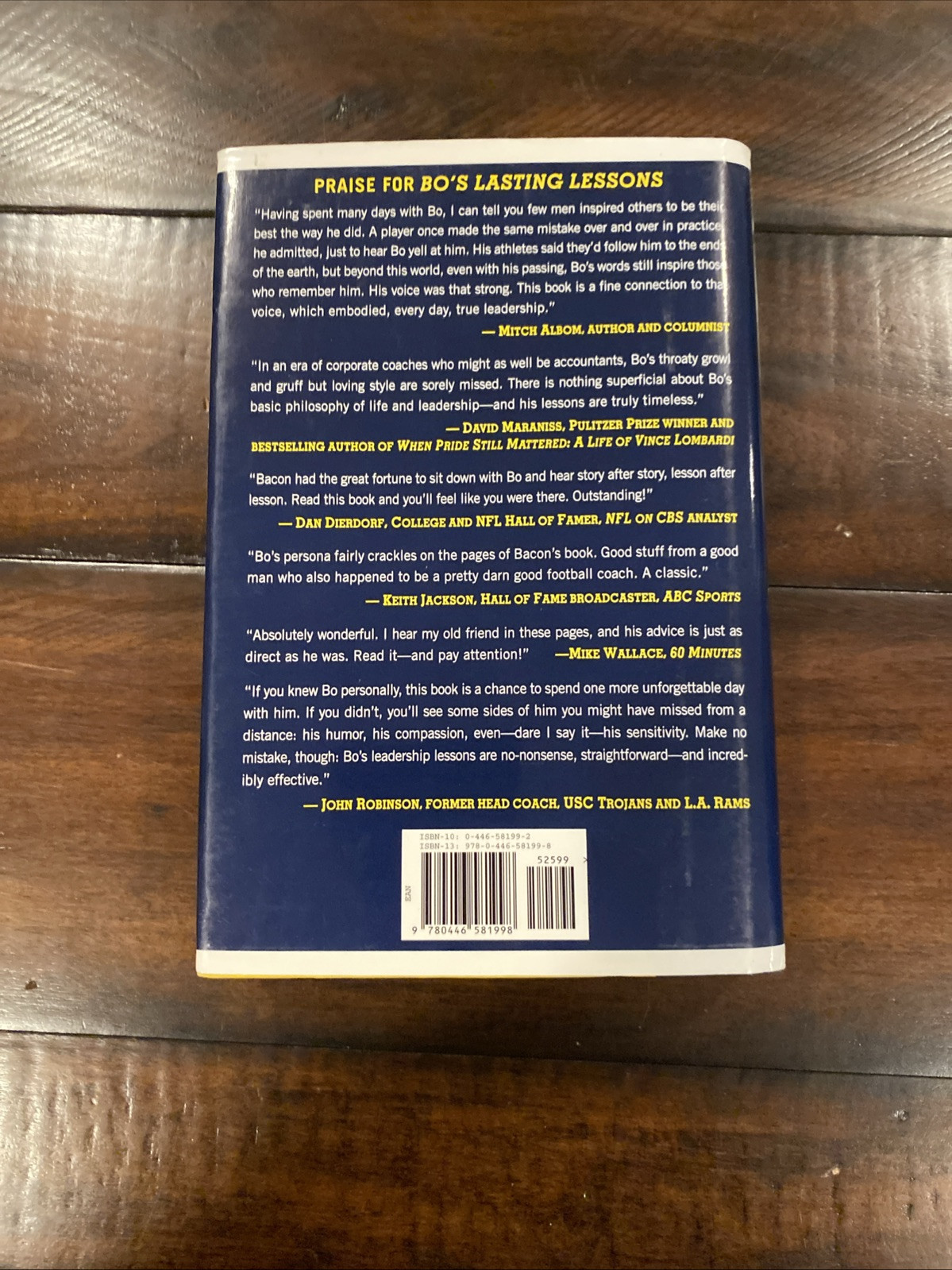 SIGNED Bo’s Lasting Lessons by John U. Bacon U Of M Football