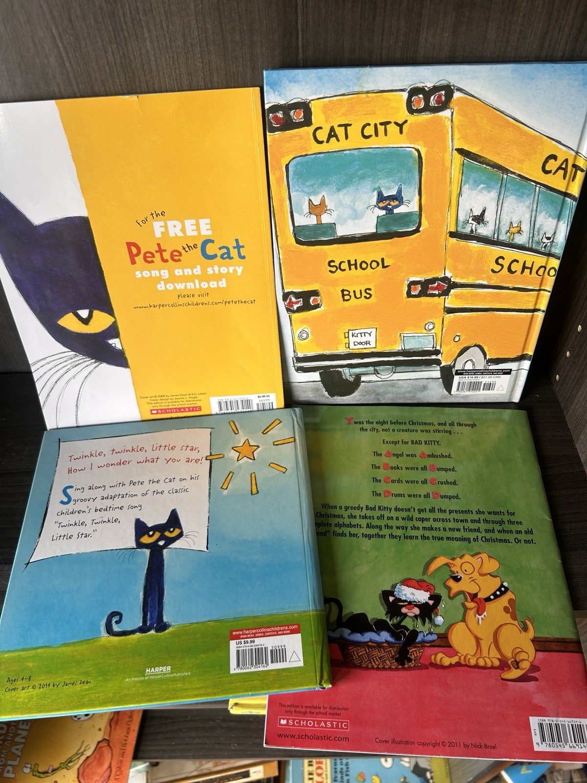 Lot of4 Pete the Cat Early Reading Books