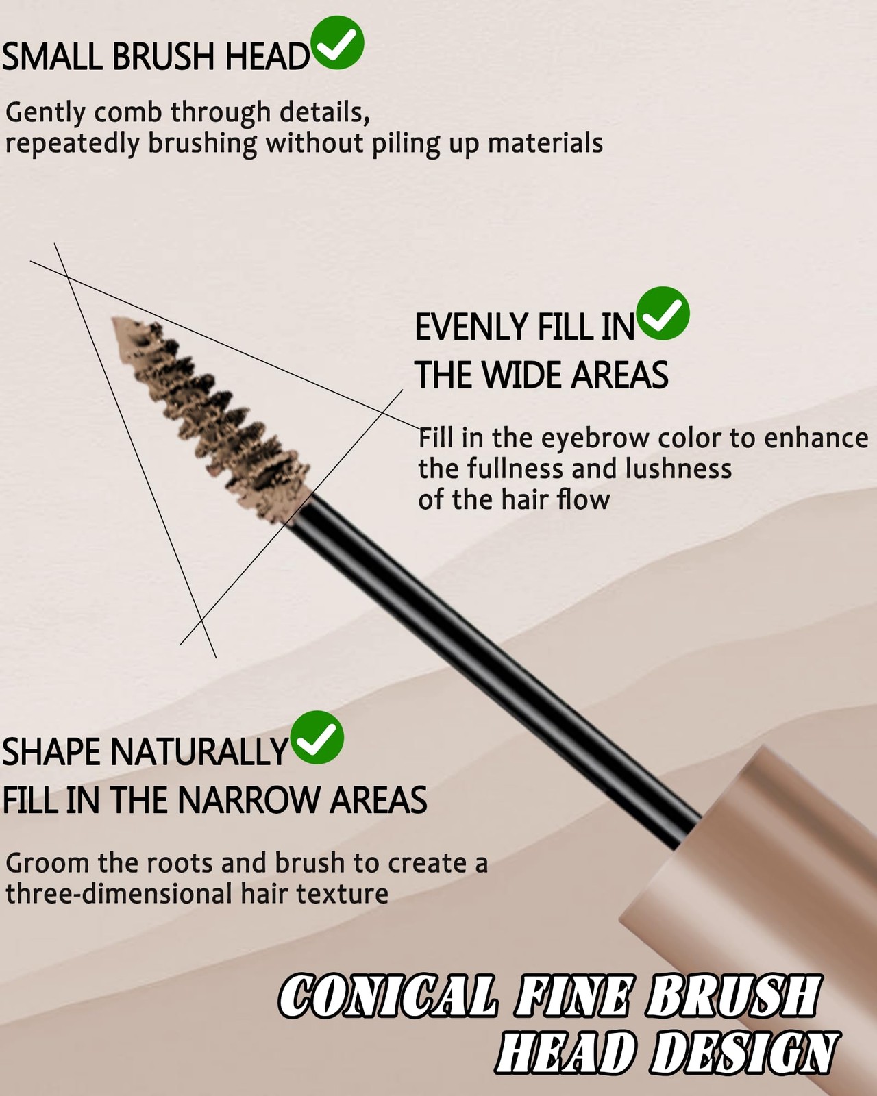 Cold Grey Tinted Eyebrow Gel,2 Pcs Long 0.07 Ounce (Pack of 2), 03#