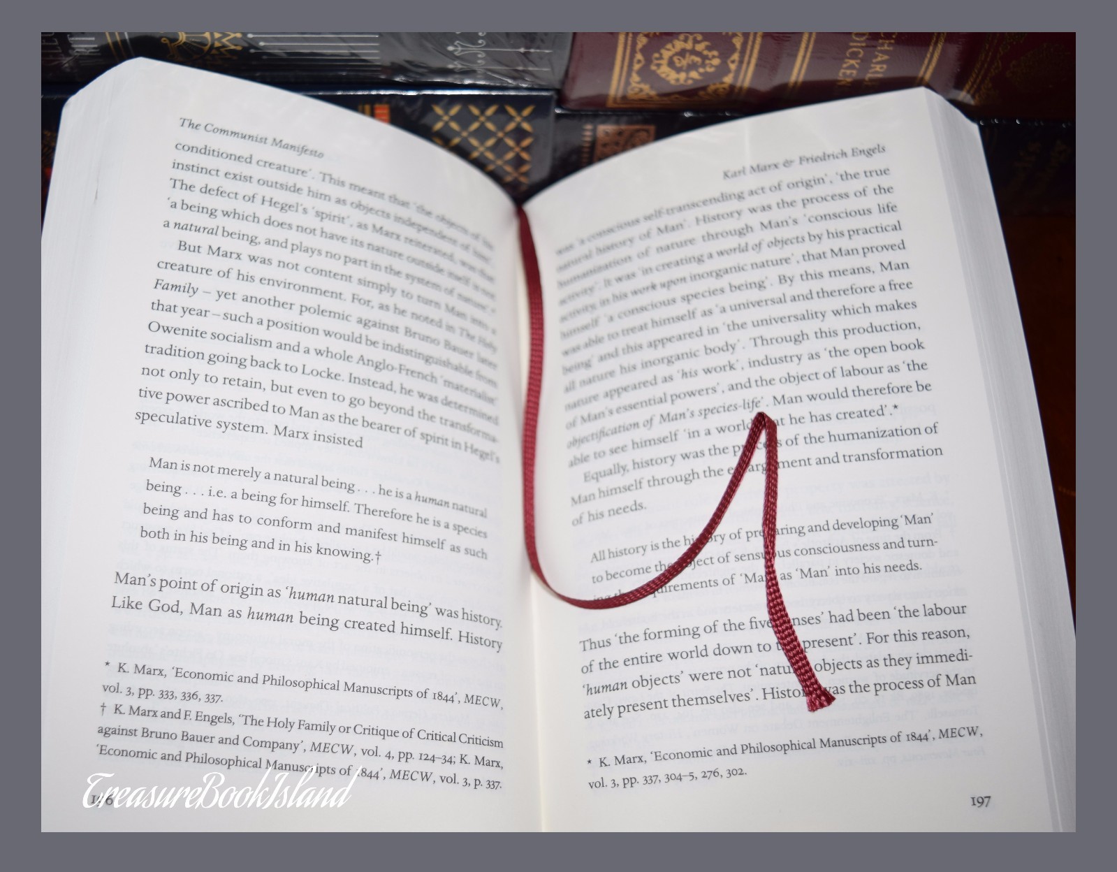 Communist Manifesto by Karl Marx New Ribbon Marker Hardcover Deluxe