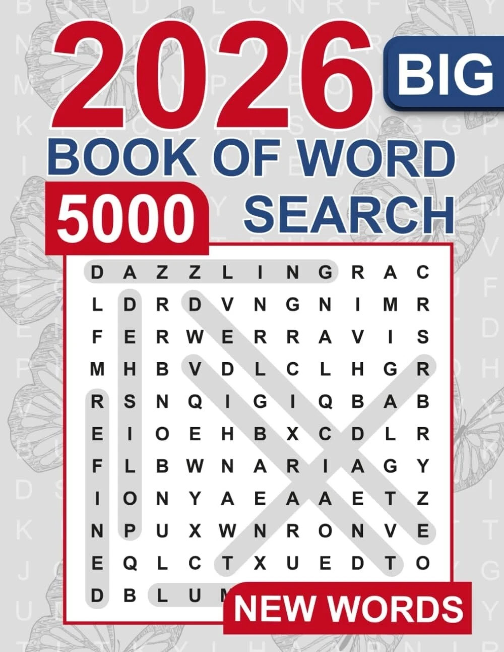 Big Book of Word Search – 5000 New Words: Relaxing Word Search Puzzle Book for A