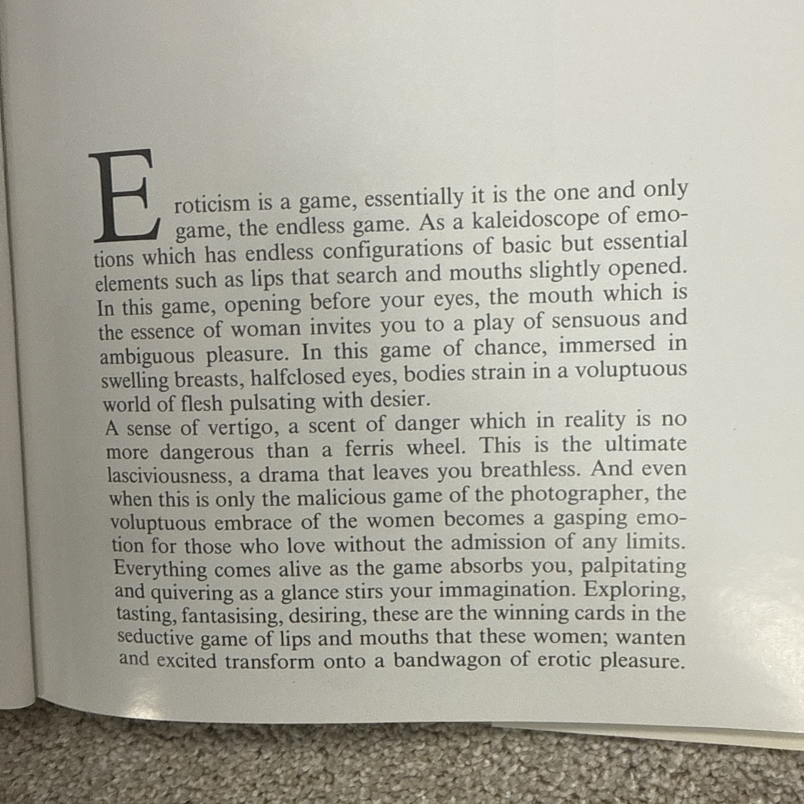 Lips Lips Erotica Photobook Import Italy 1991 Hardcover Rare