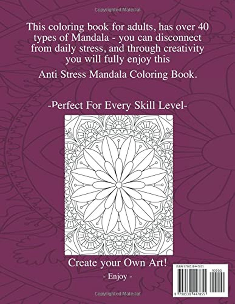 Mandalas Art Coloring Book Mindfulness & Relaxation: Mandala Relaxing Mandala