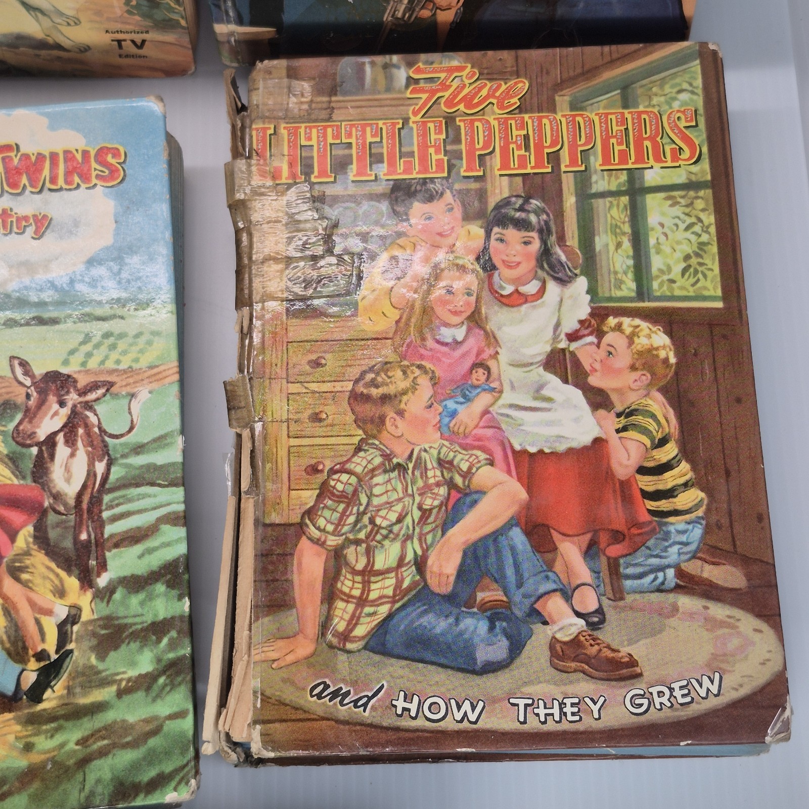 vintage Whitman publishing hardcover books featuring Western TV show Lot Of 11