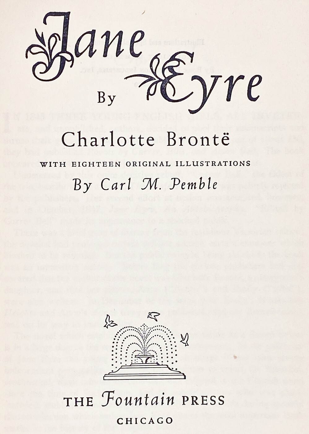 JANE EYRE Victorian Love FIRST EDITION a Mystery GOTHIC ROMANCE Charlotte BRONTE