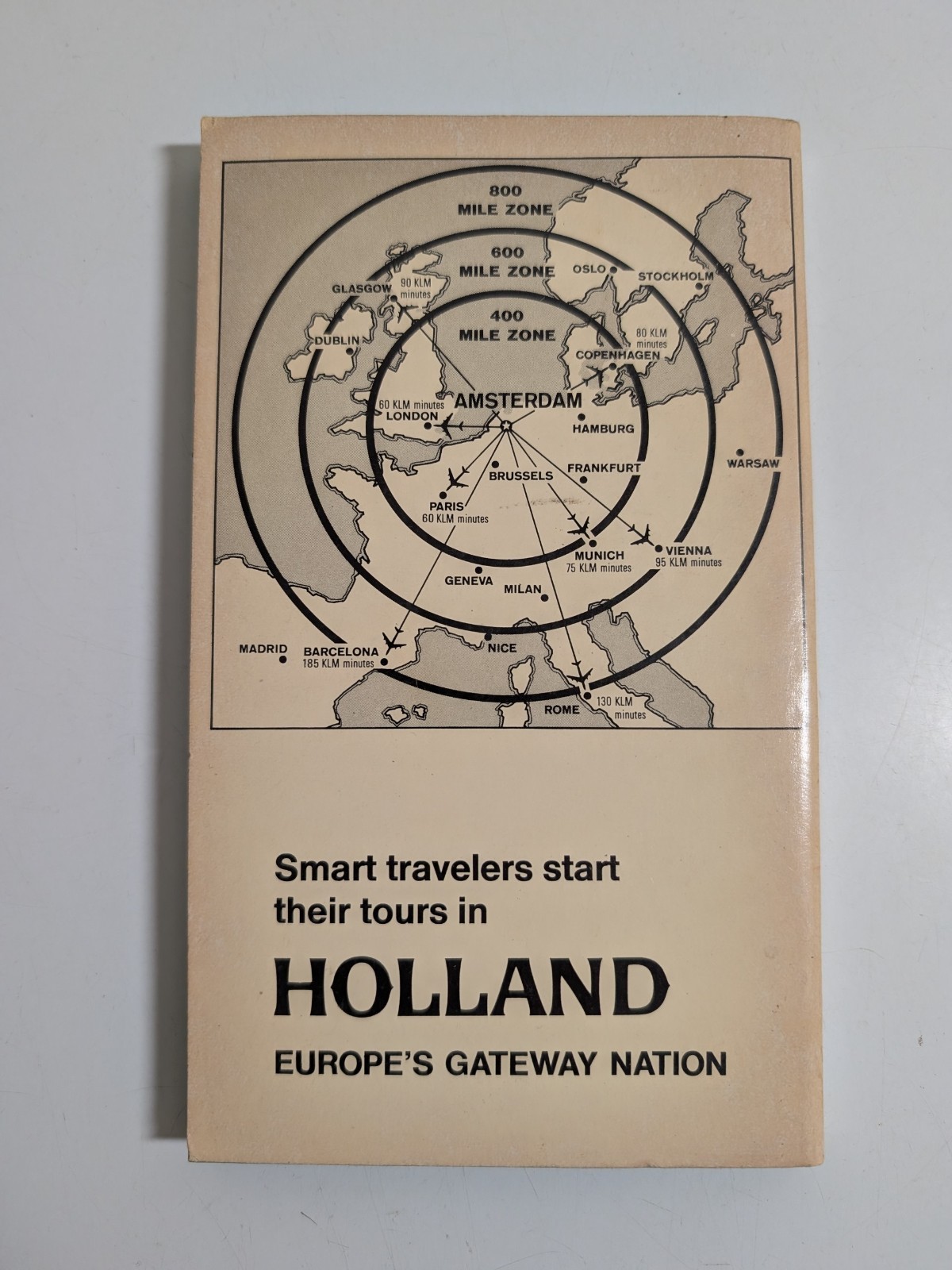 Vintage 1967 KLM Airlines Happy Holland Guide To Europes Gateway Nation Book