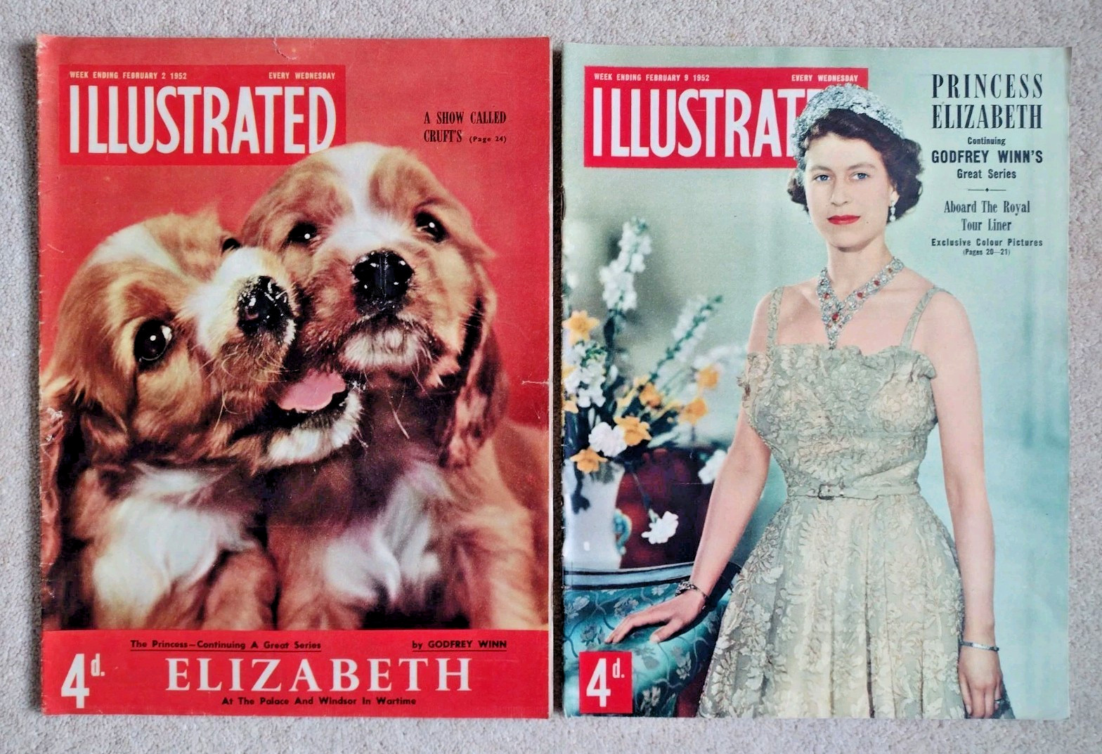Illustrated magazine Jan-Mar 1952 x9: Elizabeth The Girl Born to be Queen +++