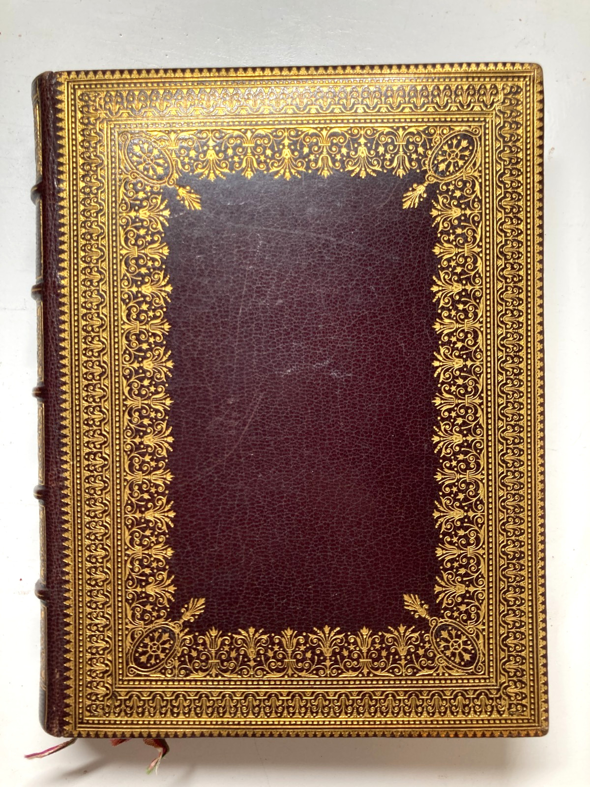 1874 Lesort Heures Dames Chrétiennes Gilt Morocco Leather Silk Binding