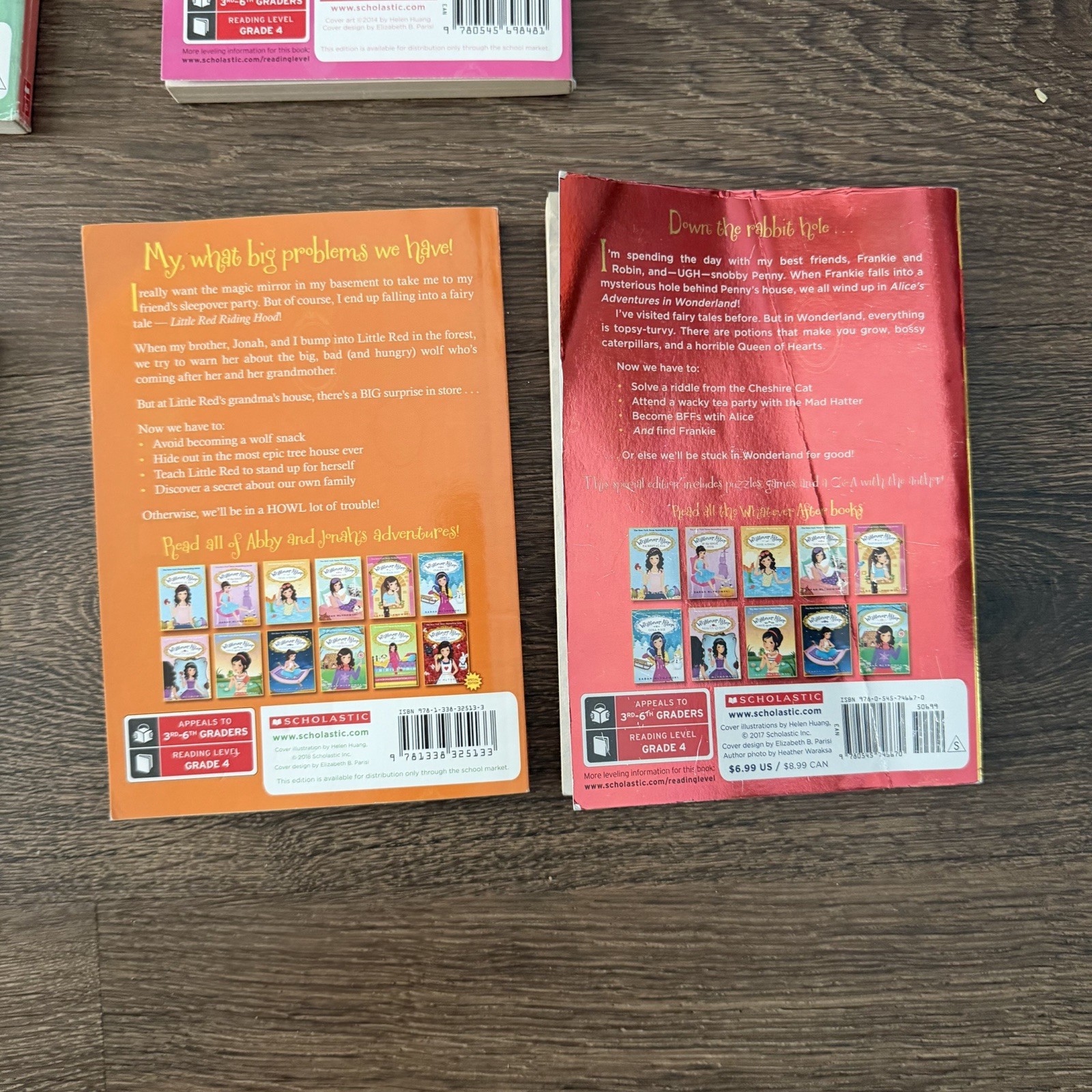 Whatever After Book Lot 7 Sarah Mlynowski Scholastic Fairy Tale Chapter Books