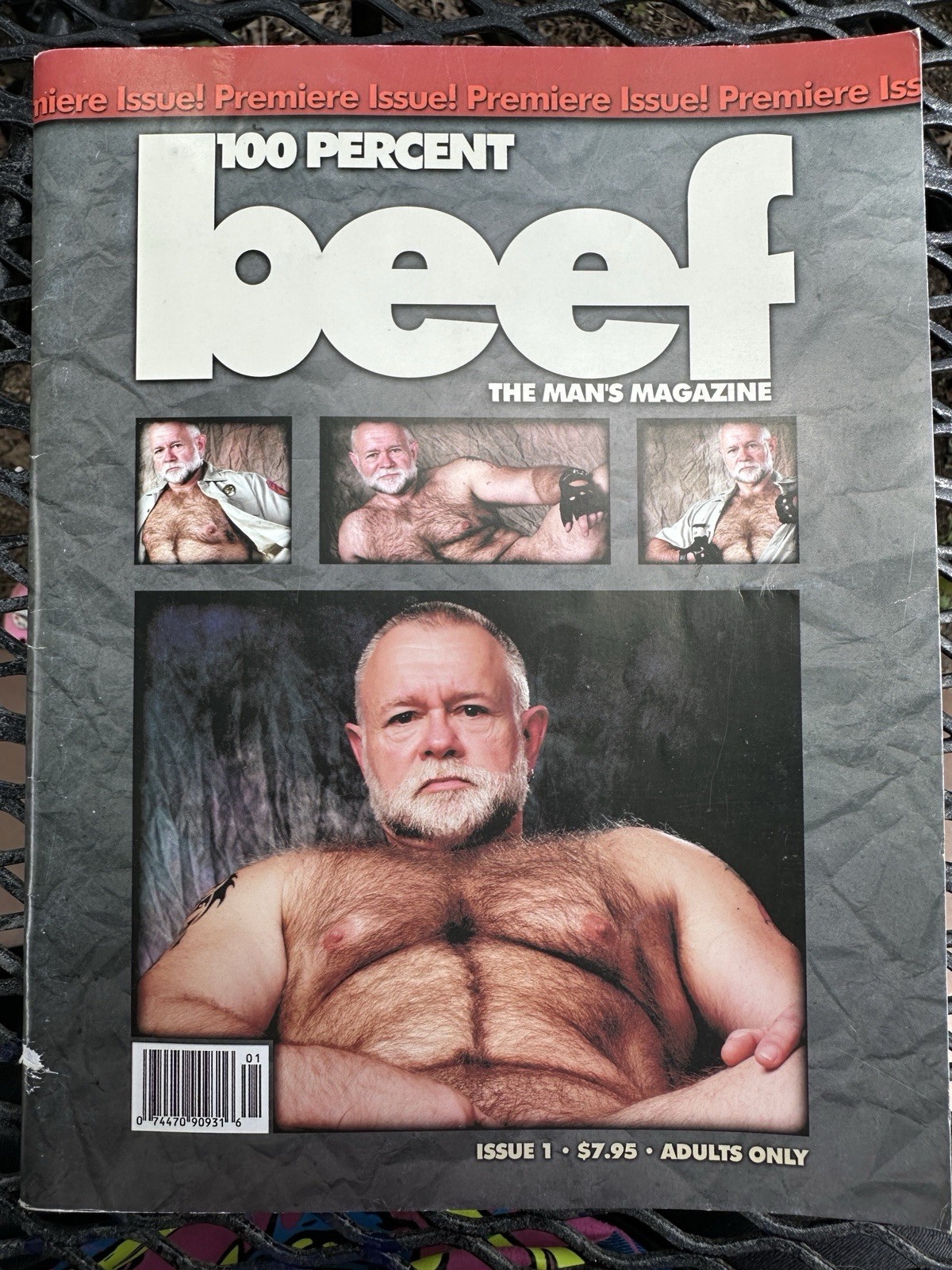 100 Percent Beef Premiere Issue 1, 2002, Muscle Bears, Hairy Gay Men