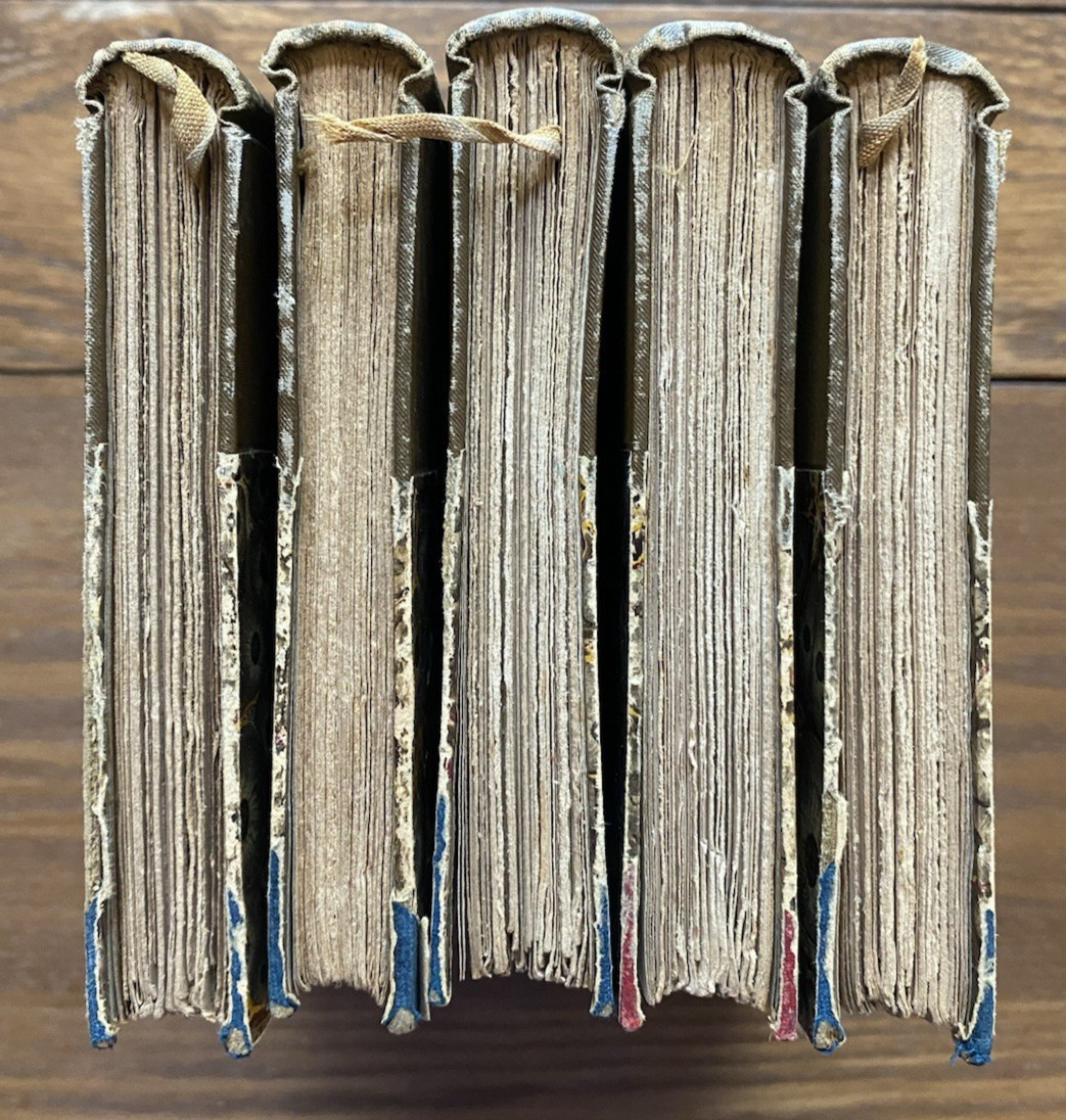 Victor Hugo Hetzel Paris French Editions Lot of 5 Volumes 19th Century HC