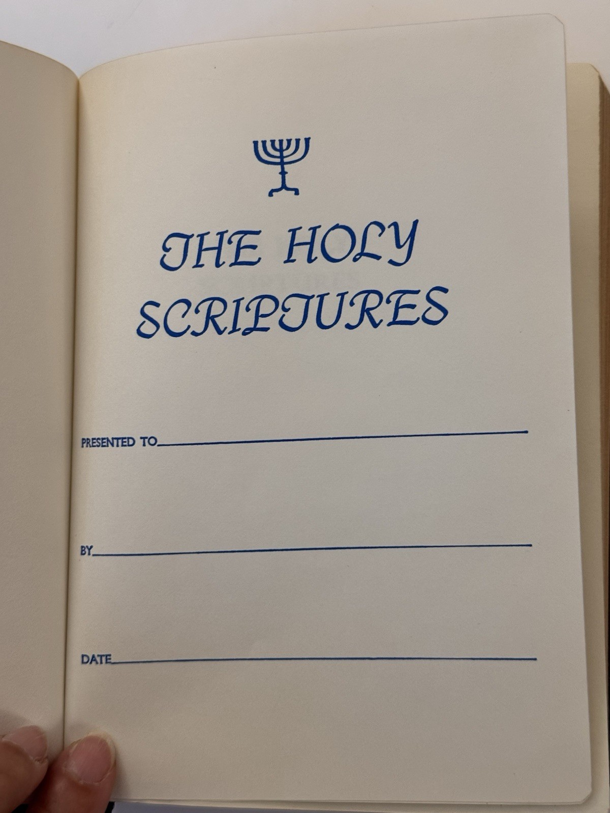 The Holy Scriptures According to the Masoretic Text Leather Cover Gold Edge 1955