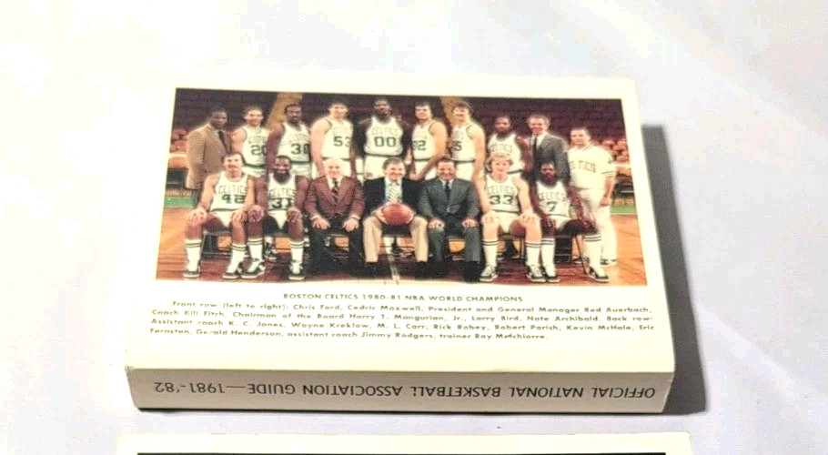 VINTAGE THE SPORTING NEWS 1981-82 OFFICIAL NBA GUIDE BOOK