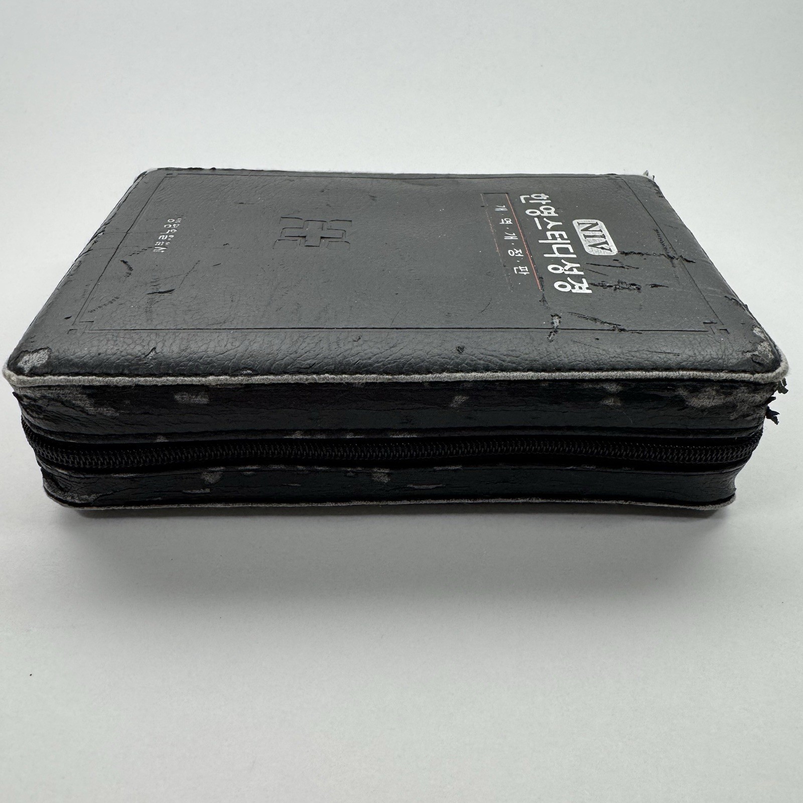 NIV NKRV Korean-English Study Bible Zippered Faux Leather Word of Life Press