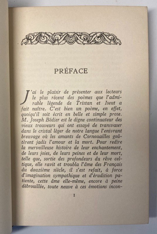 1924 Tristan et Iseut Joseph Bédier Fine Leather Binding Hachette London Pollen