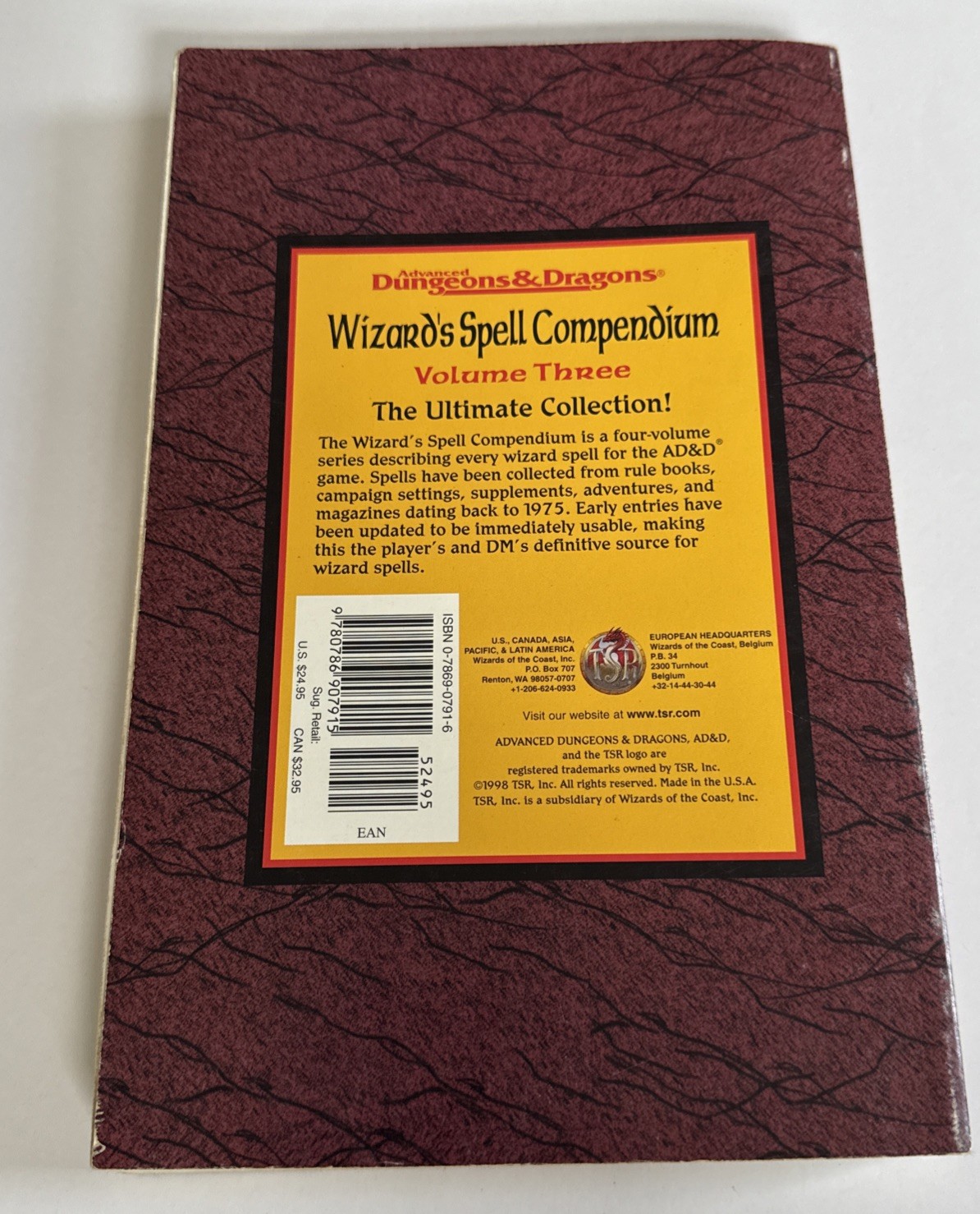 Wizard’s Spell Compendium, Volume 3 (Advanced Dungeons & Dragons), Pickens, Jon,