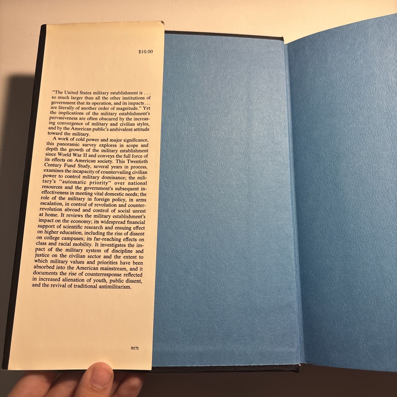 The Military Establishment HD VTG 1971 FIRST ED Book By Adam Yarmolinsky w/DJ