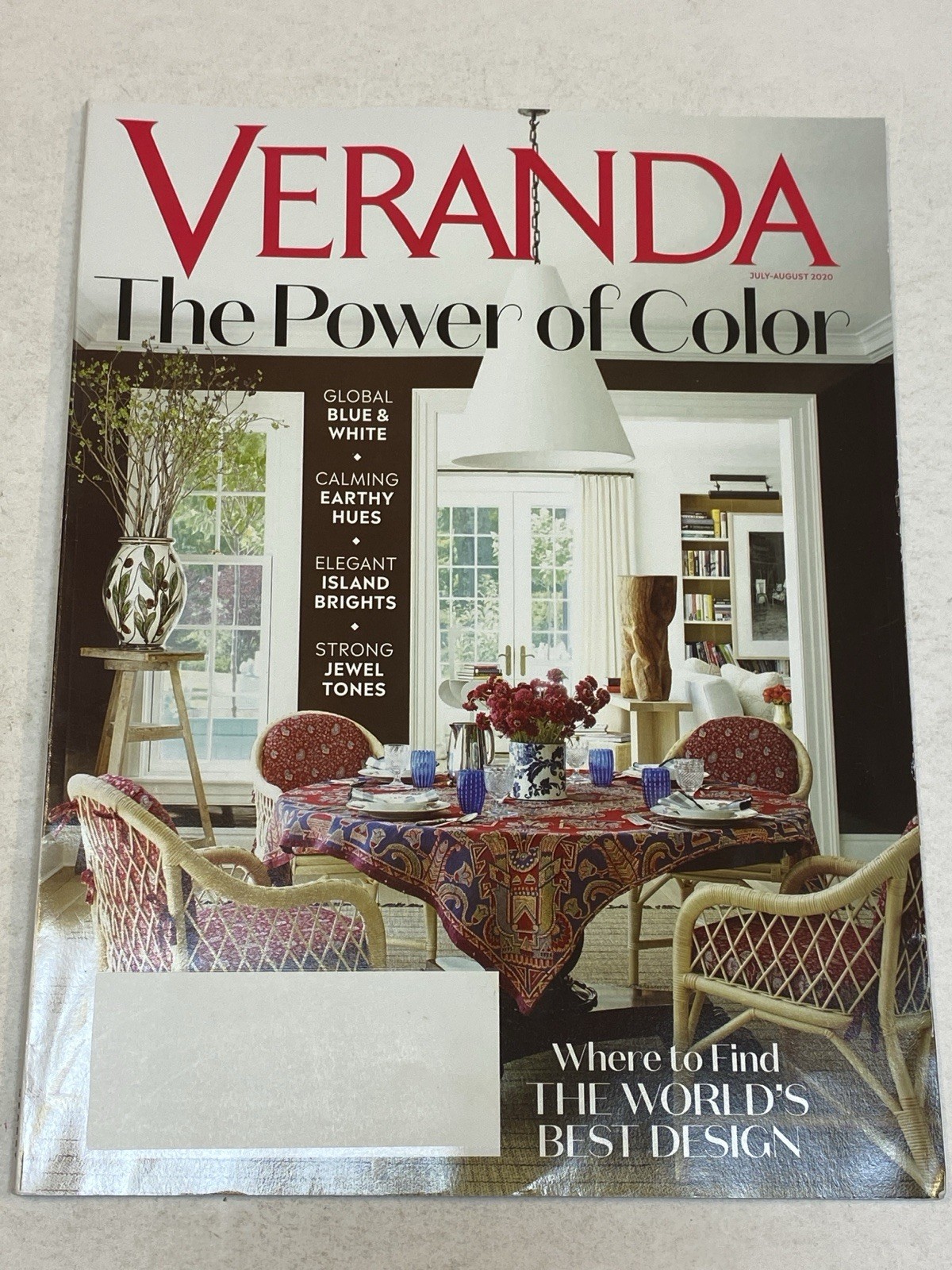 Veranda Magazine July August 2020 Power of Color World’s Best Design Jewel Tones