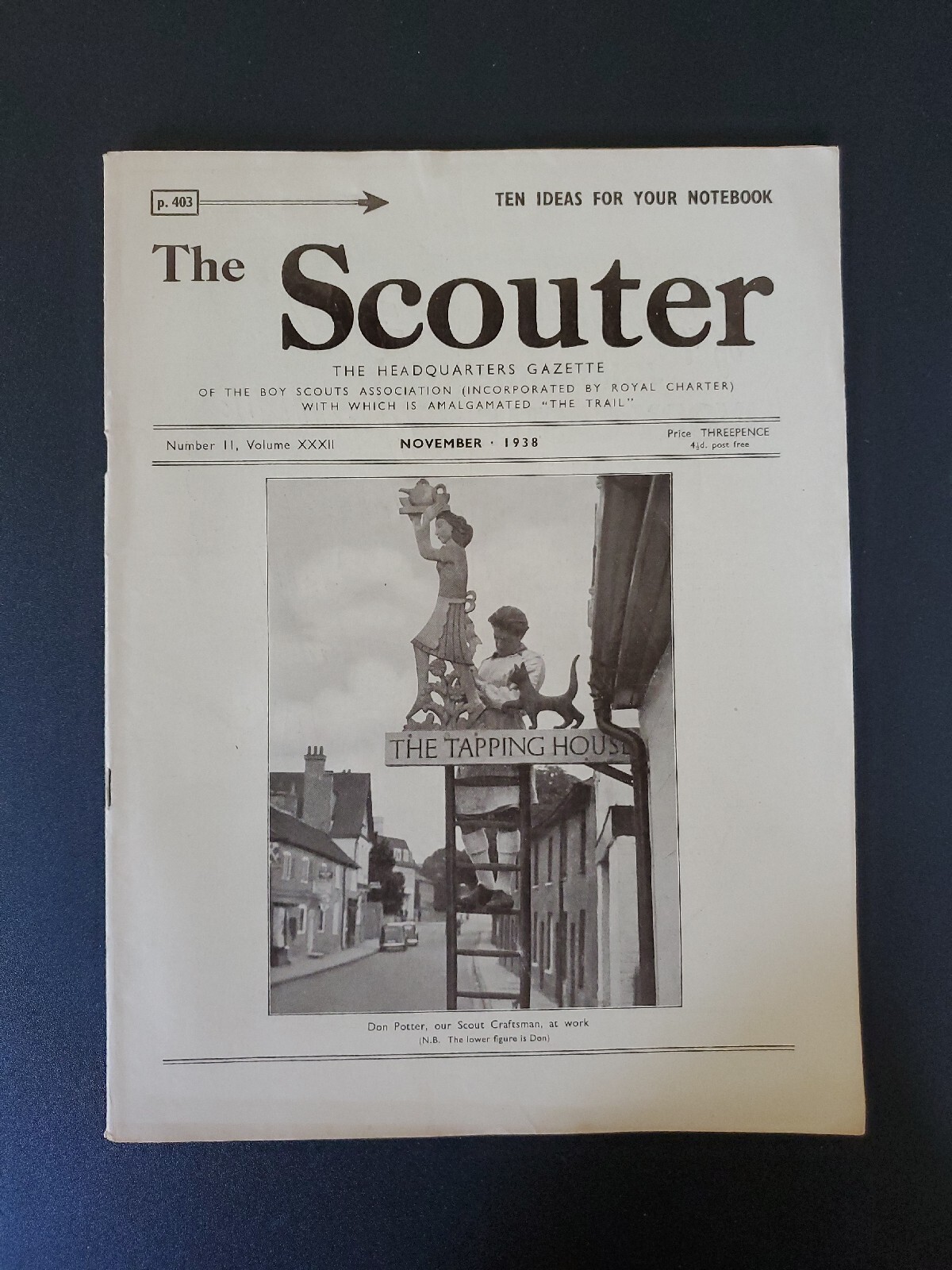 *Import* United Kingdom Lot Of 12 The Scouter Magazine 1938 Boy Scouts Magazine