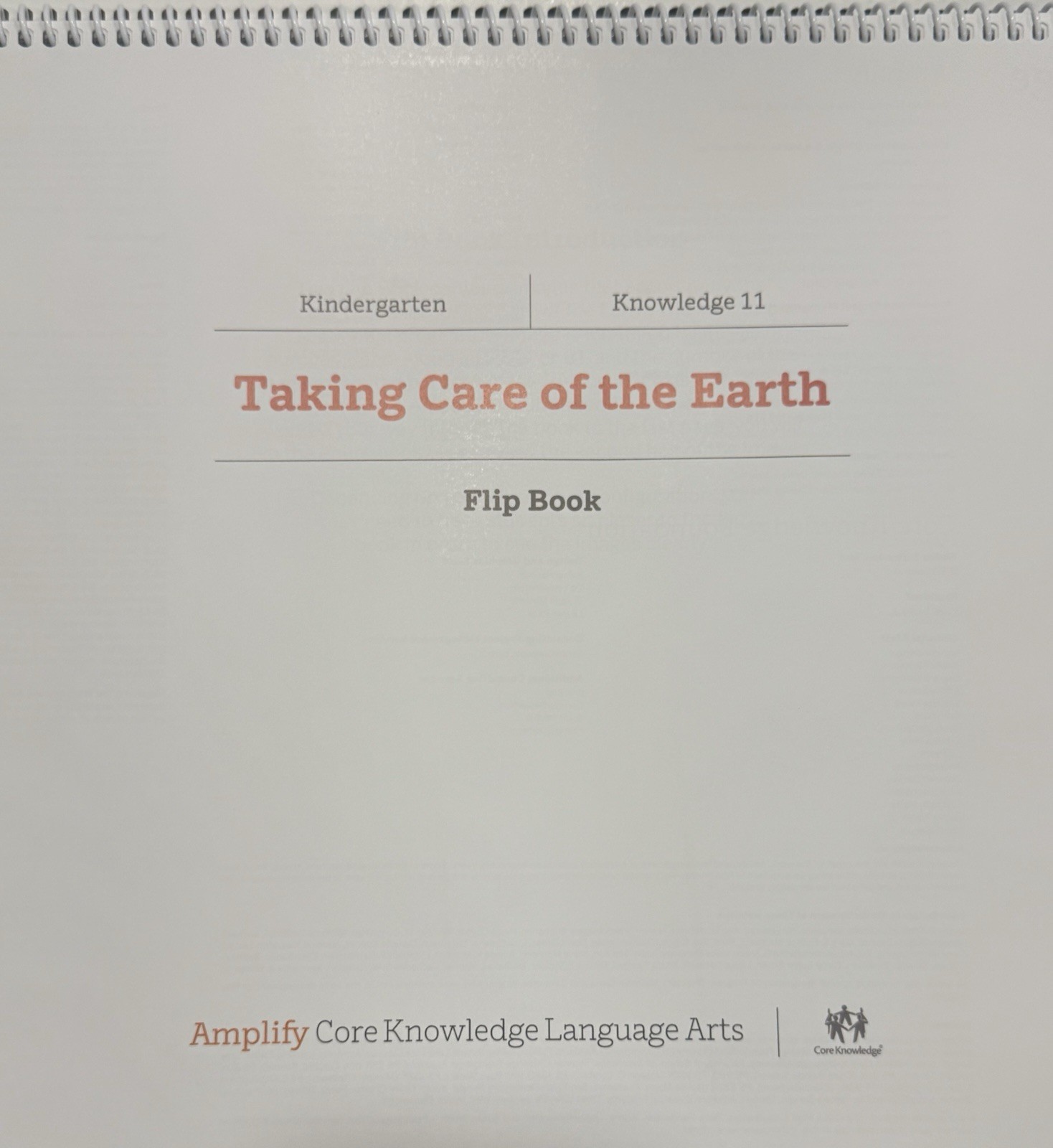 Amplify Core Knowledge Arts, Flip Book Kindergarten, 1-11
