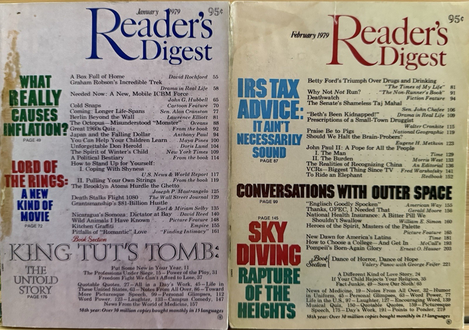 1979 January February READER’S DIGEST MAGAZINE Vintage Ageless Fun Short Story