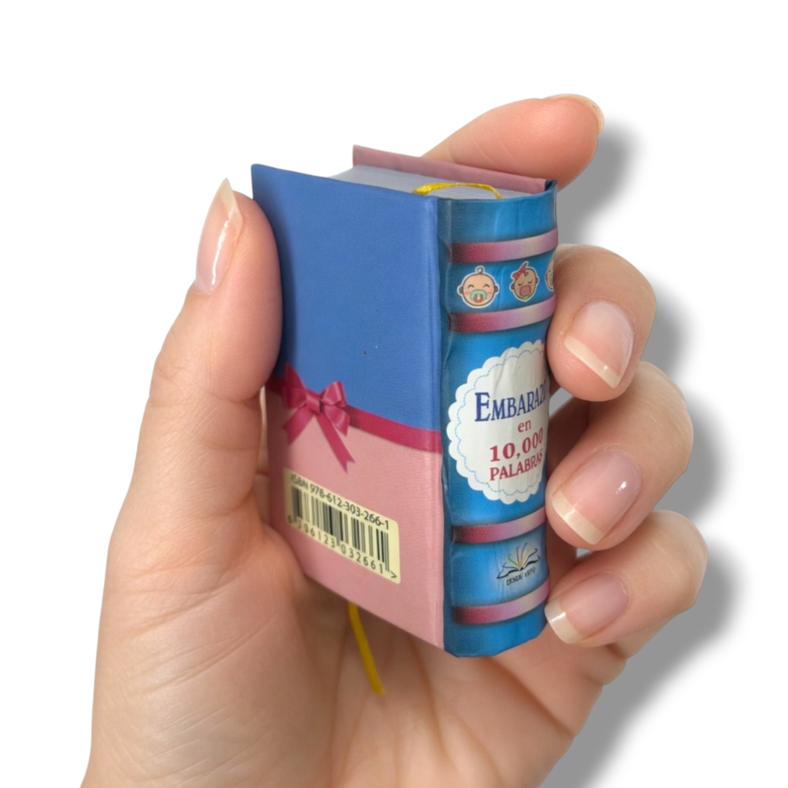 new Embarazo en 10.000 palabras mini book (2 x 2.6″) hardcover 440 pages Spanish