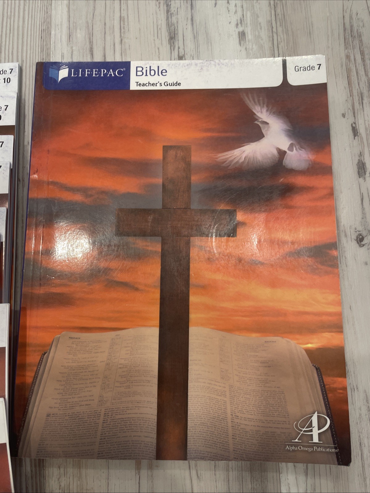 LifePac OMEGA Bible Grade 7 Units1-10 and Teachers Guide Homeschool Curriculum