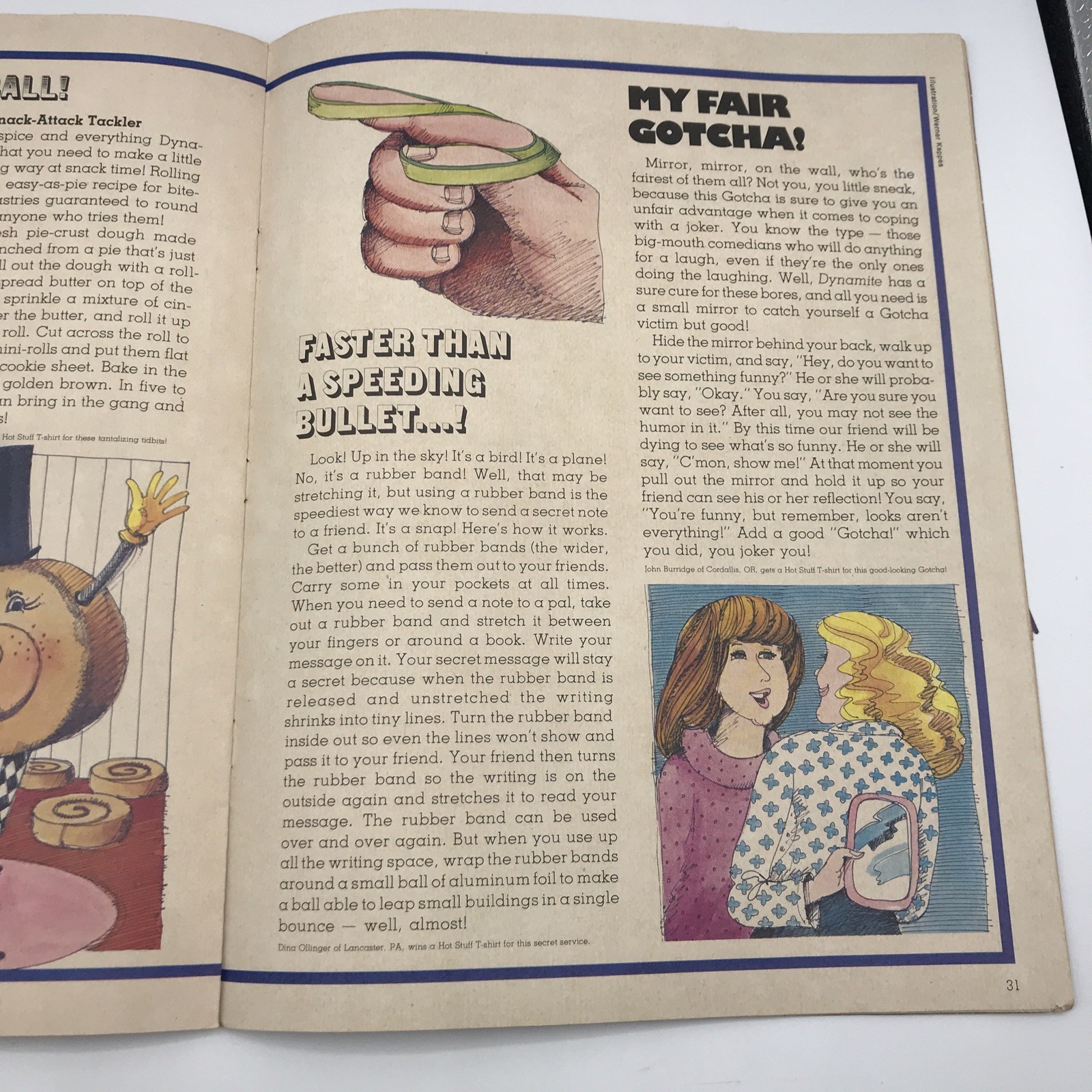 1979 Dynamite Magazine Superman Ice Castles with VTG uncut Topps Baseball Cards