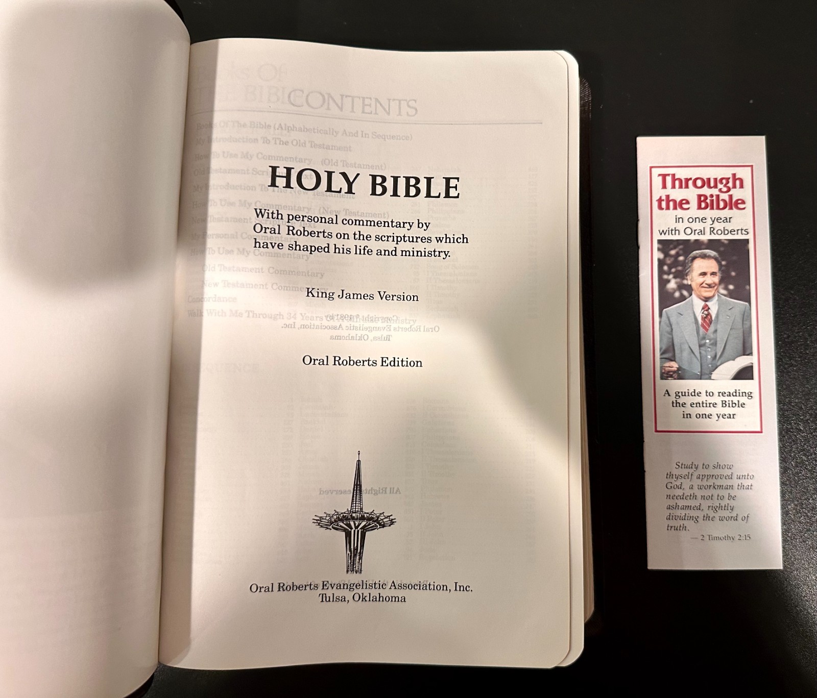 Holy Bible with Personal Commentary By Oral Roberts (KJV, Oral Roberts Edition)