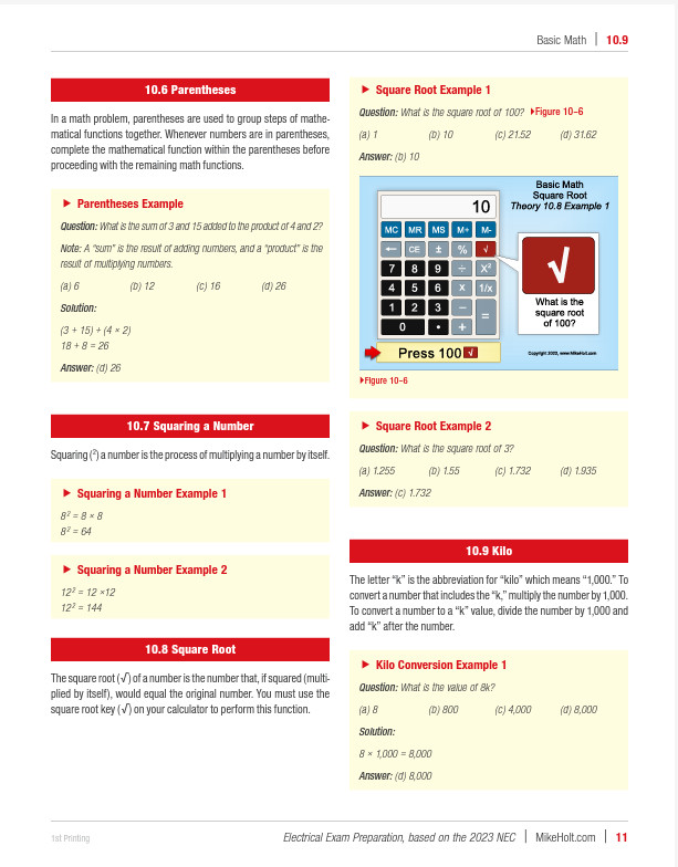 2023 Mike Holt’s Electrician Exam Prep Book & Master Electrician Simulated Exams