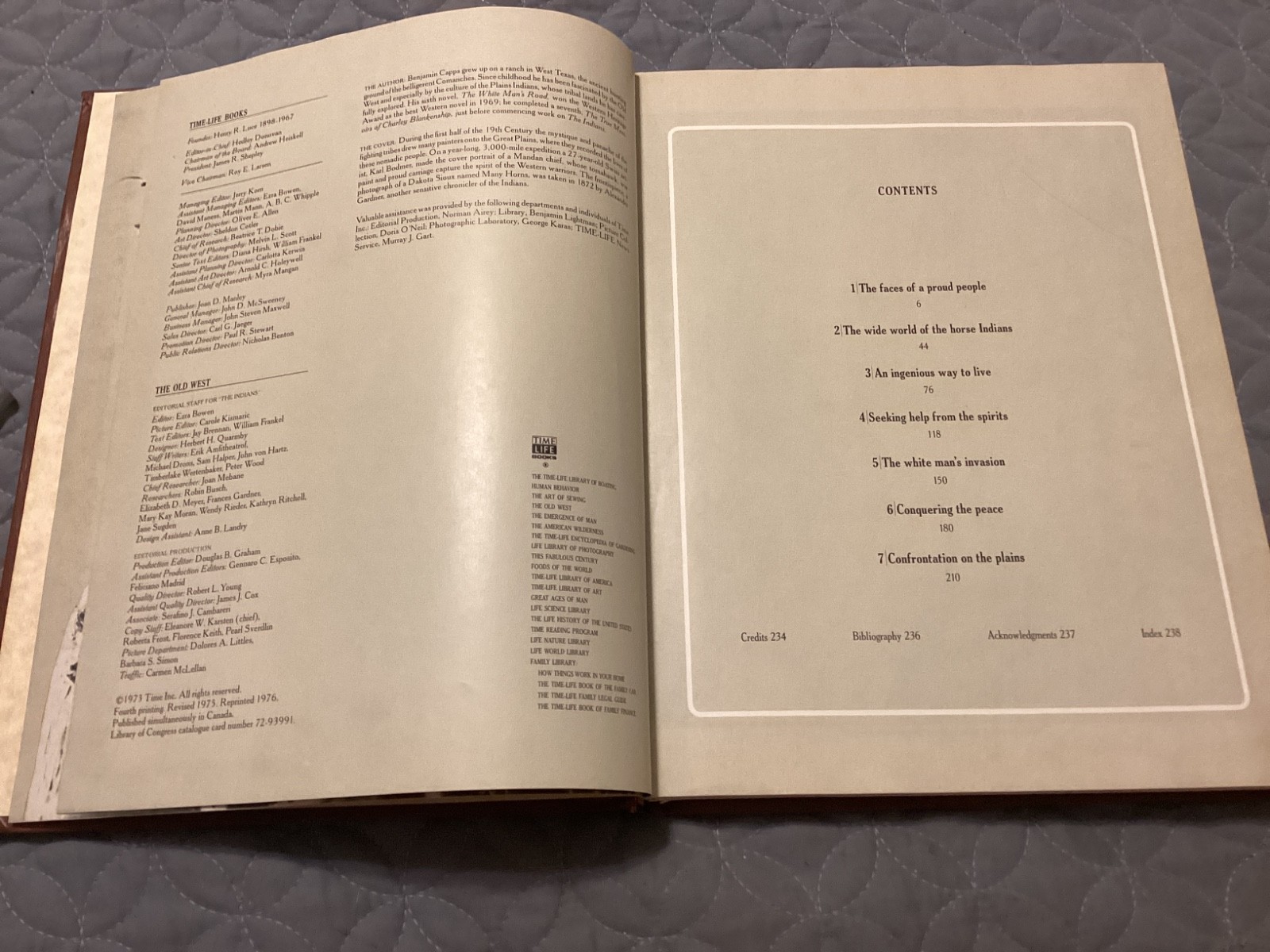 INDIANS, THE OLD WEST, 1973 TIME/LIFE,EXC. COND/ FREE POSTAGE!!!!!