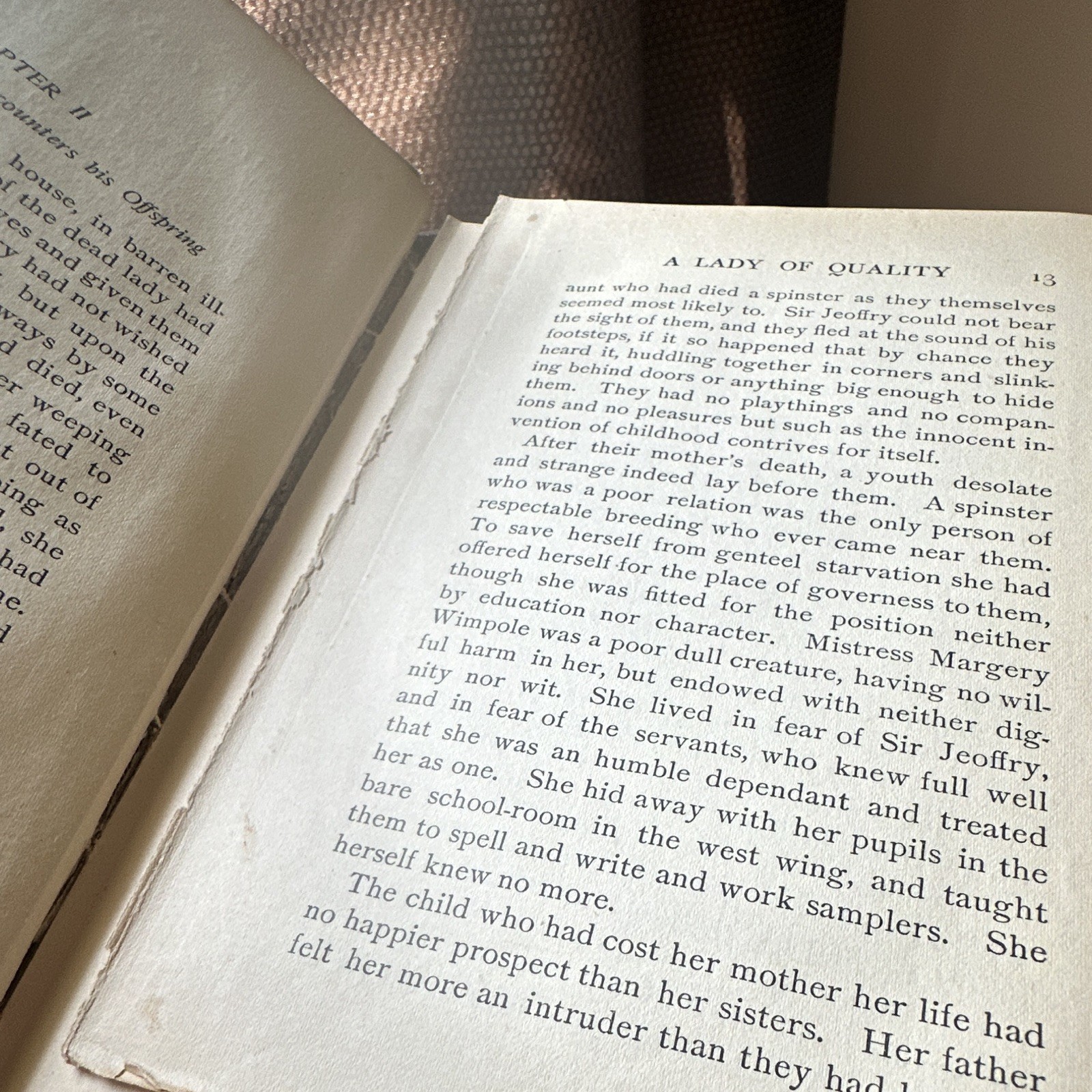 1899 A LADY OF QUALITY Frances Hodgson Burnett JULIA ARTHUR ED Antique Hardcover